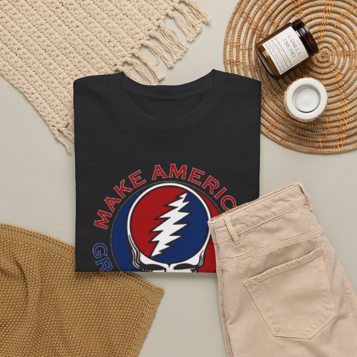 Make America Grateful Again T‑Shirt — Grateful Dead Inspired Patriotic Tee