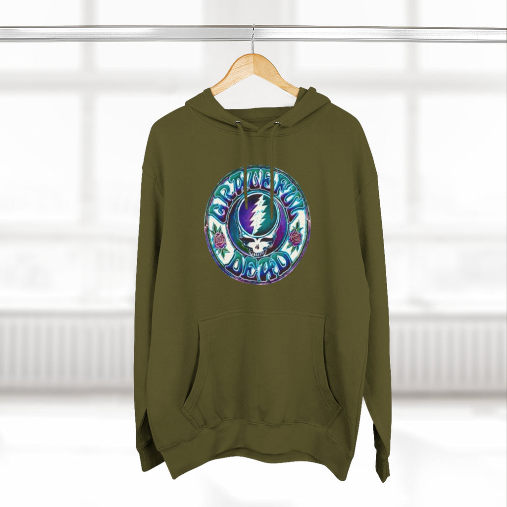 Grateful Dead Steal Your Face skull hoodie | Three-Panel Fleece Hoodie