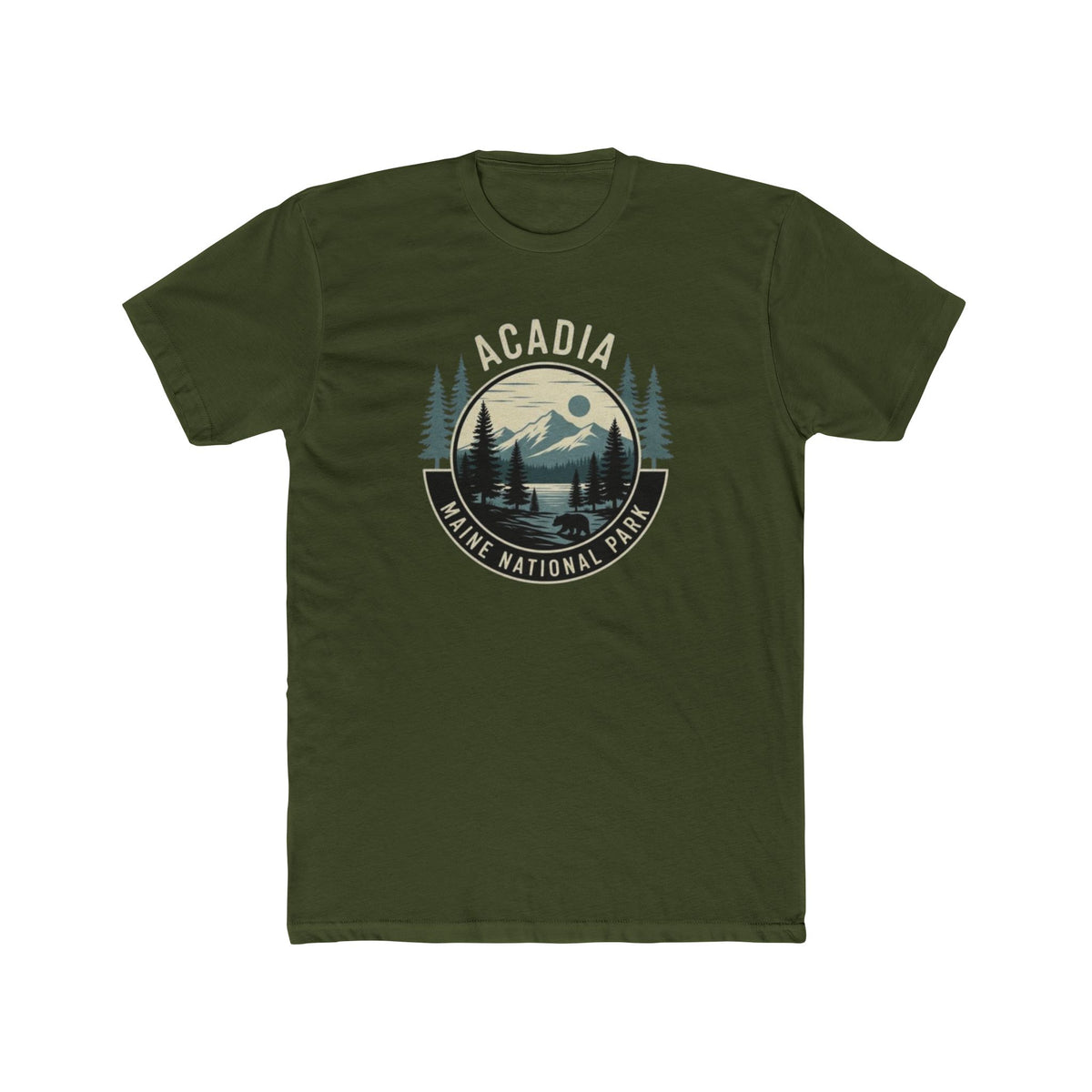 Acadia National Park Maine T-Shirt — Vintage Mountain & Pines Crew Tee