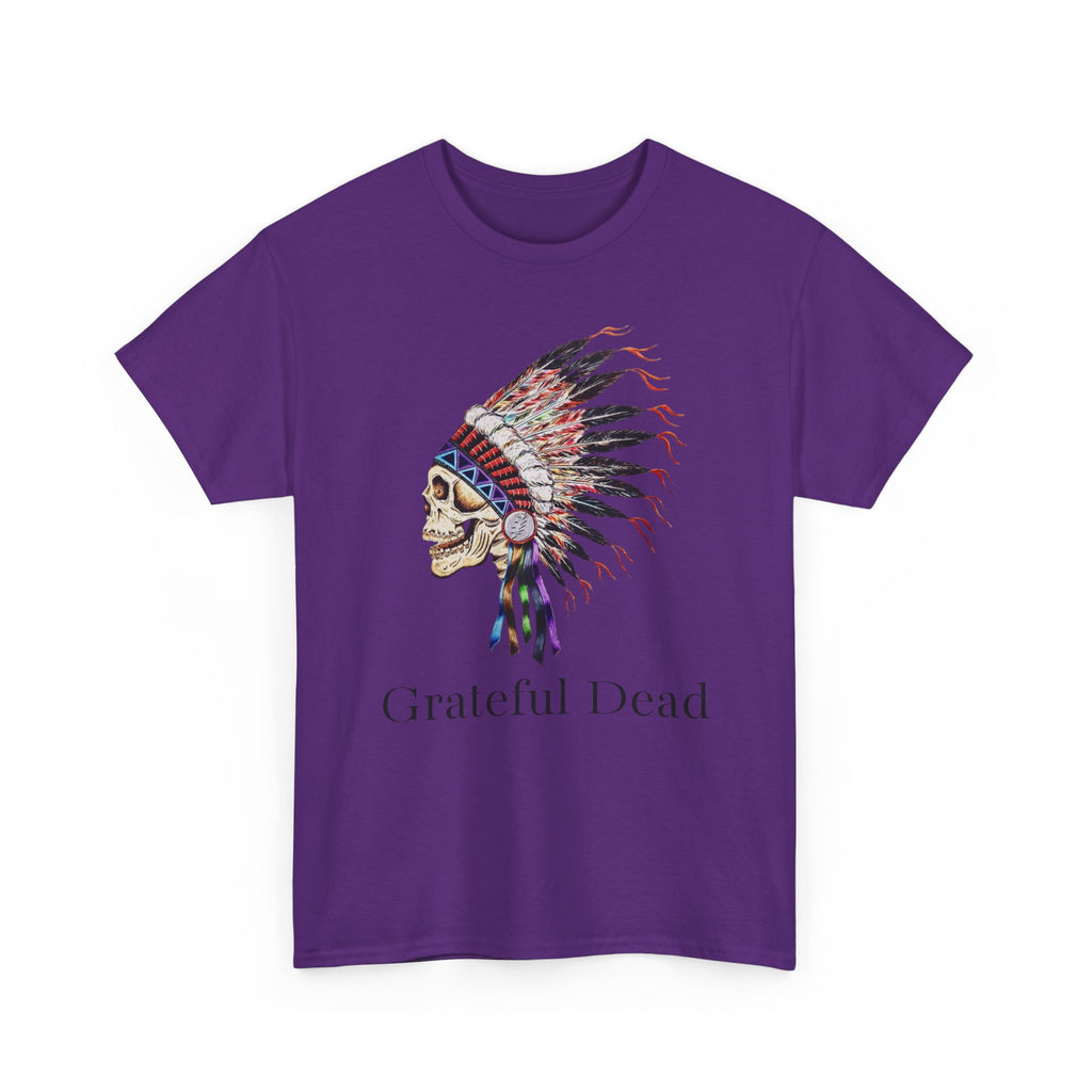 Grateful Dead Skull with Native Headdress T-Shirt | Band Tee