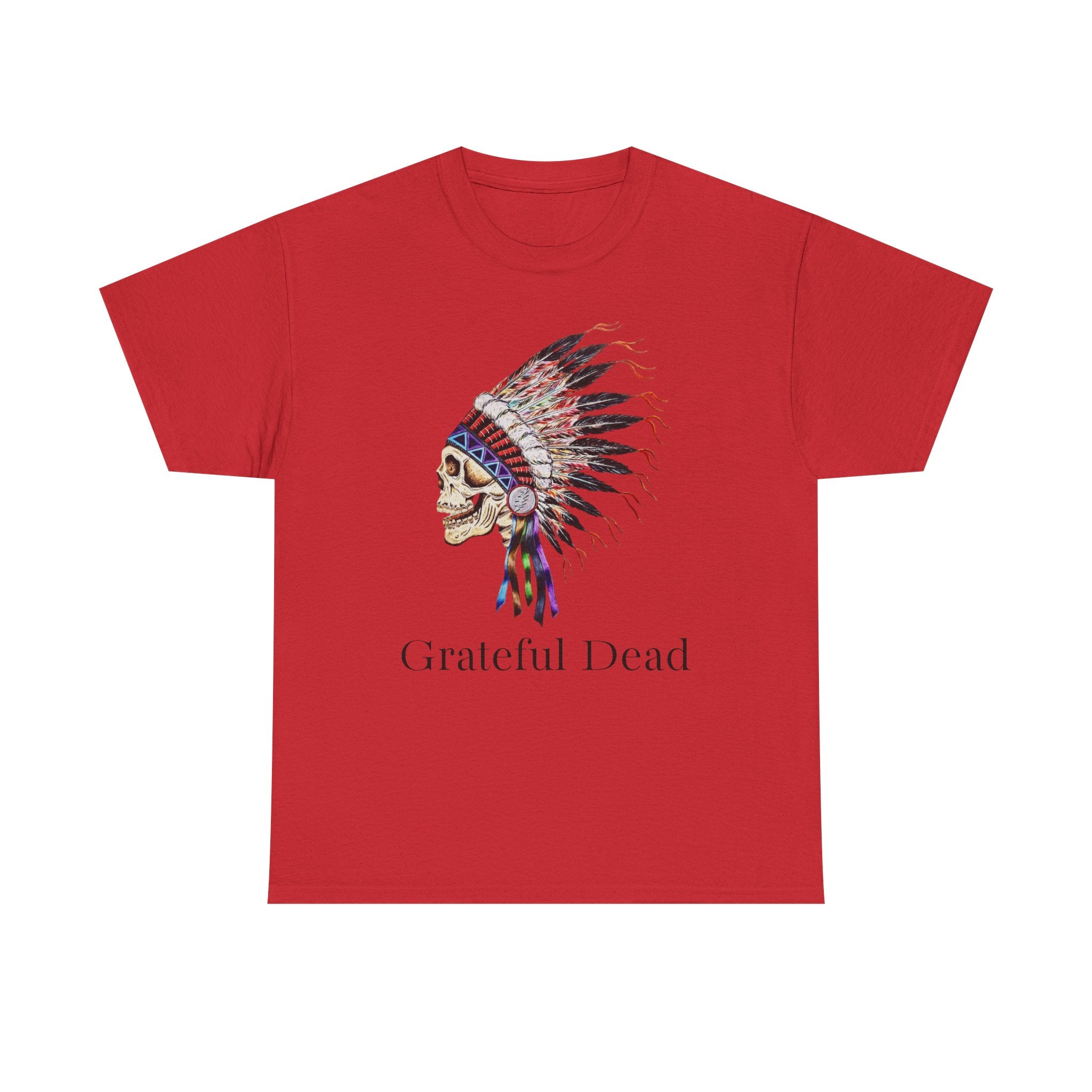 Grateful Dead Skull with Native Headdress T-Shirt | Band Tee