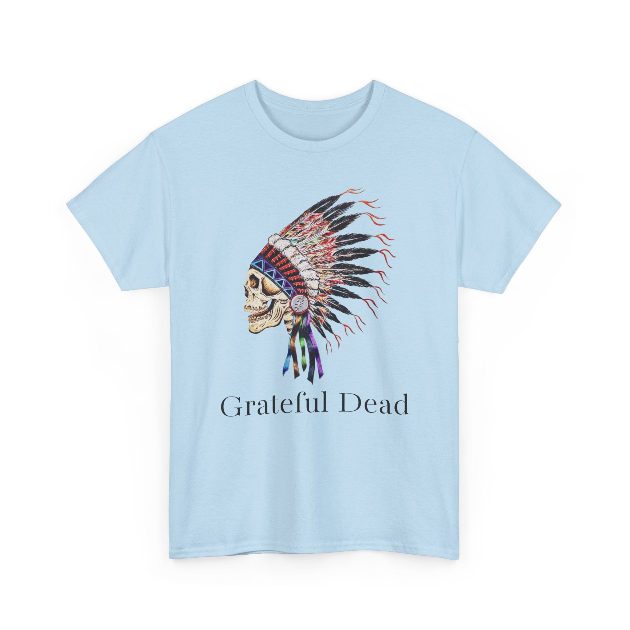 Grateful Dead Skull with Native Headdress T-Shirt | Band Tee