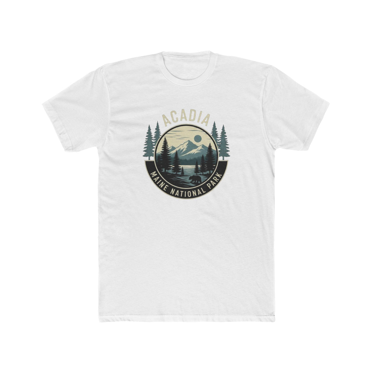 Acadia National Park Maine T-Shirt — Vintage Mountain & Pines Crew Tee