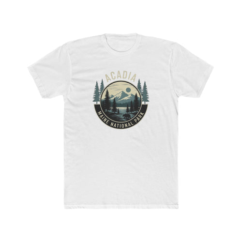 Acadia National Park Maine T-Shirt — Vintage Mountain & Pines Crew Tee