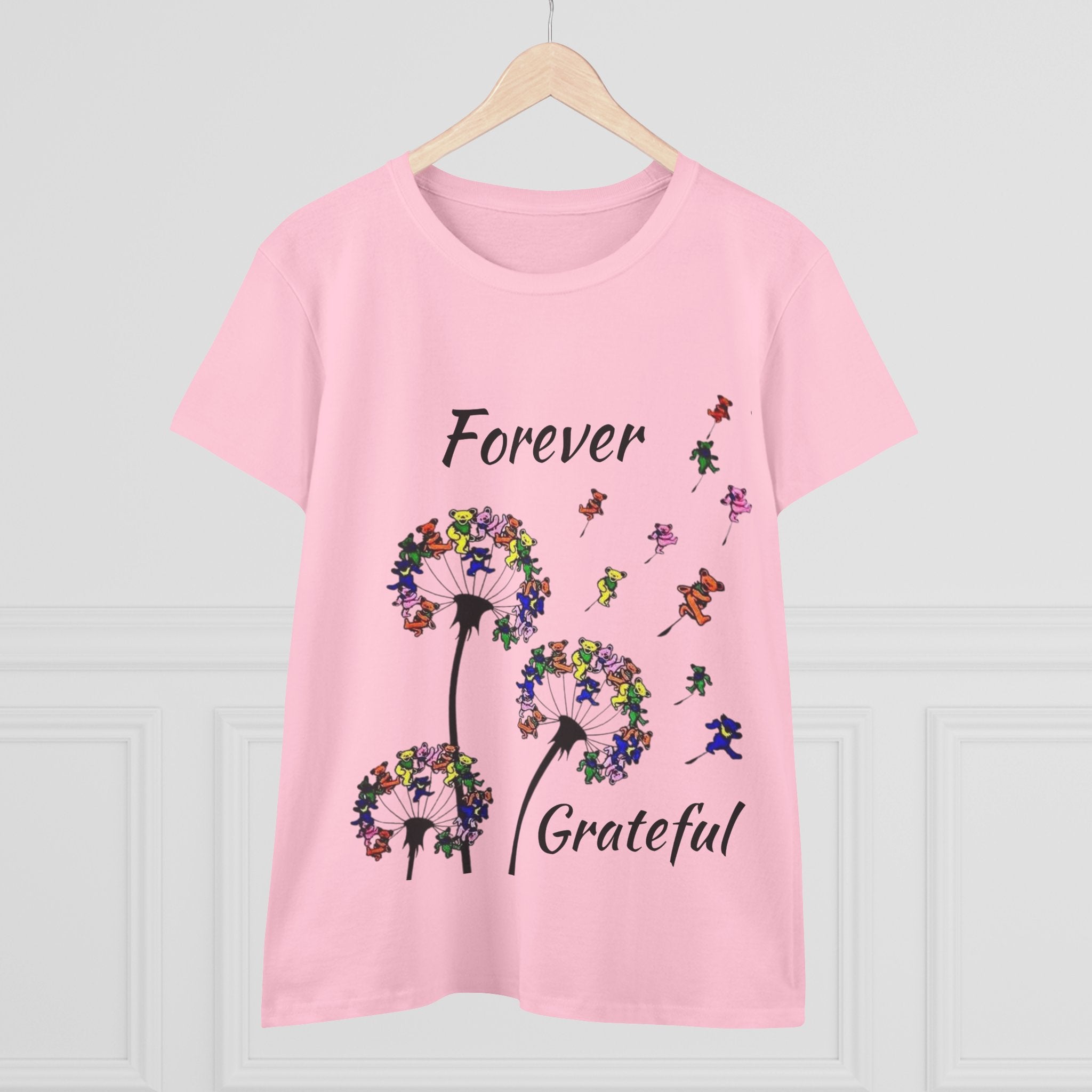Forever Grateful Dandelion Tee | Grateful Dead Dancing Bears T-Shirt
