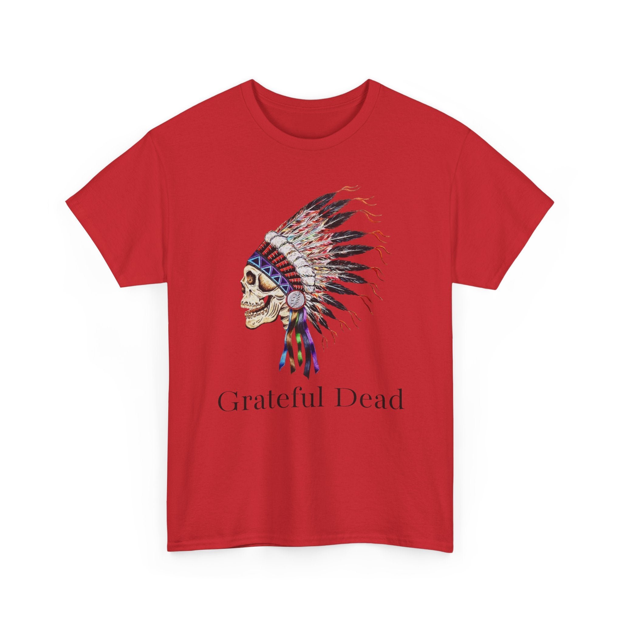 Grateful Dead Skull with Native Headdress T-Shirt | Band Tee