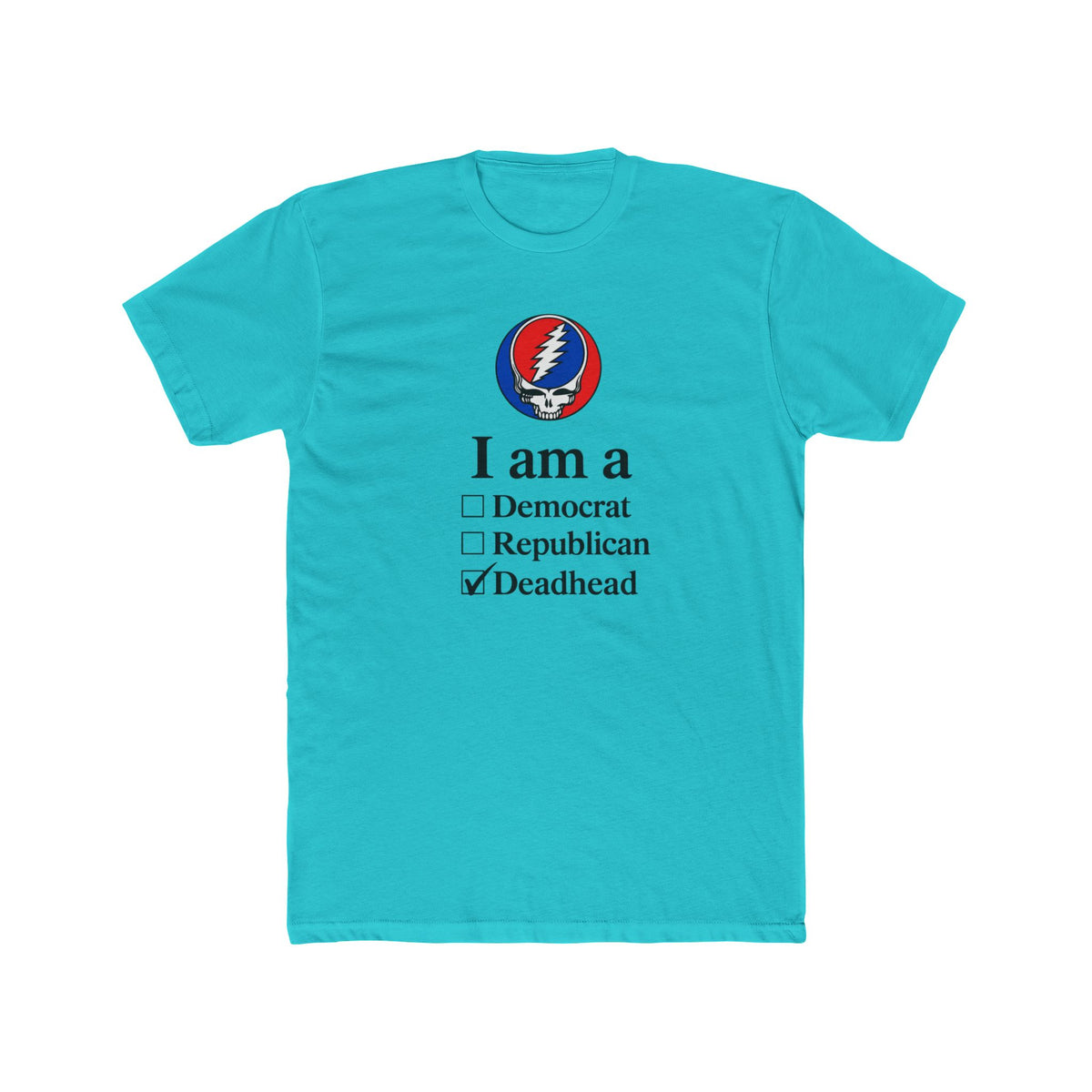 Deadhead Checkbox I am a Deadhead T-Shirt | Grateful Dead Steal Your Face Tee