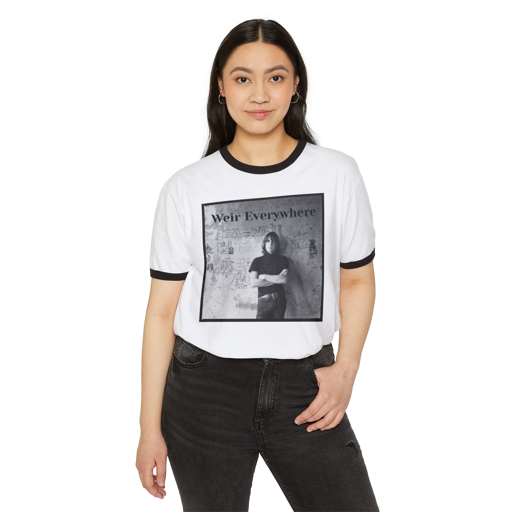 Weir Everywhere photo print T-Shirt | Ringer tee