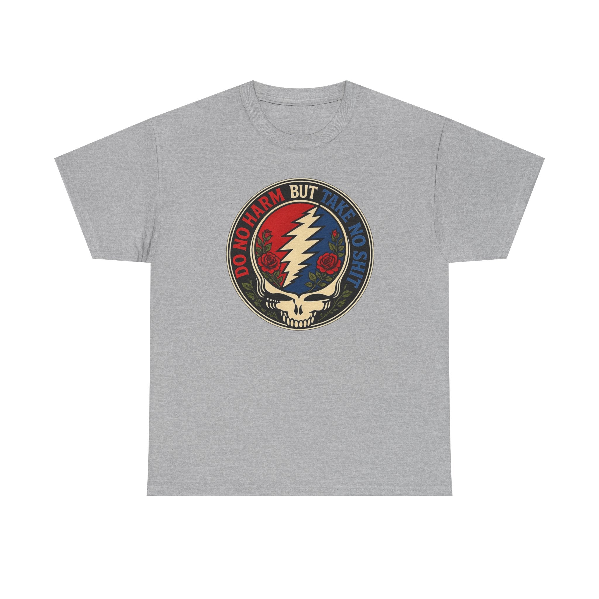Steal Your Face Skull lightning bolt T-Shirt | Psychedelic band skull tee