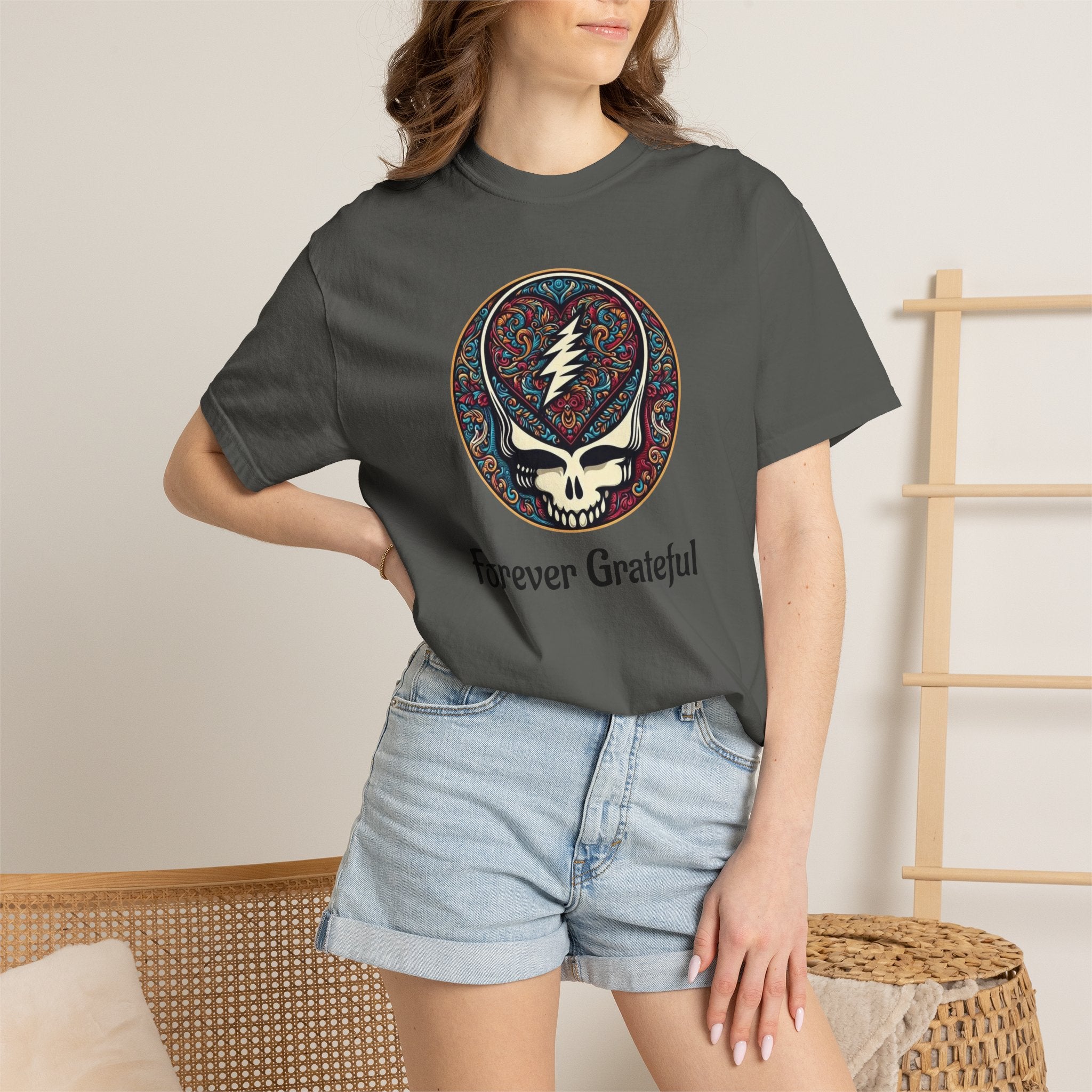Forever Grateful Steal Your Face T-Shirt | Grateful Dead band tee