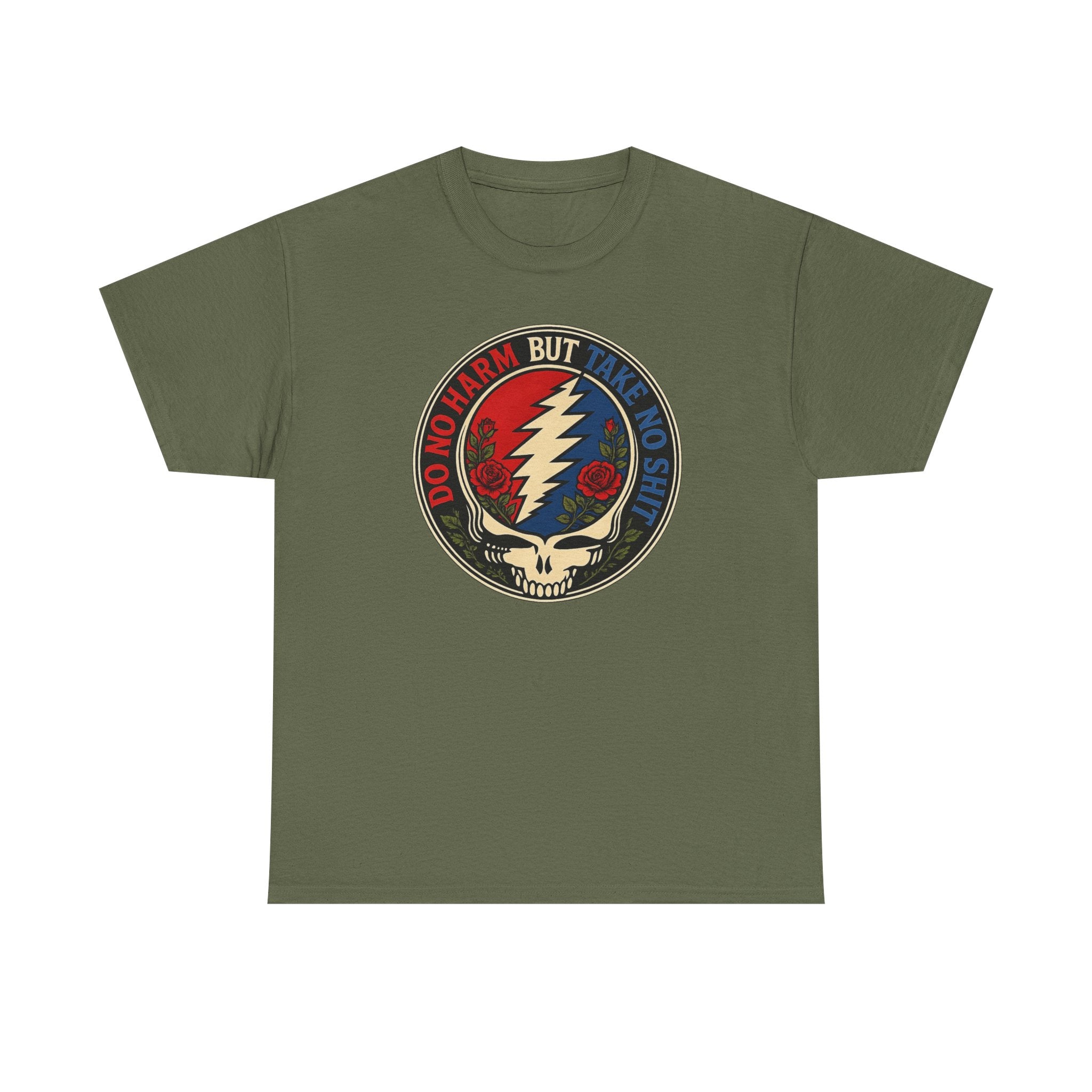 Steal Your Face Skull lightning bolt T-Shirt | Psychedelic band skull tee