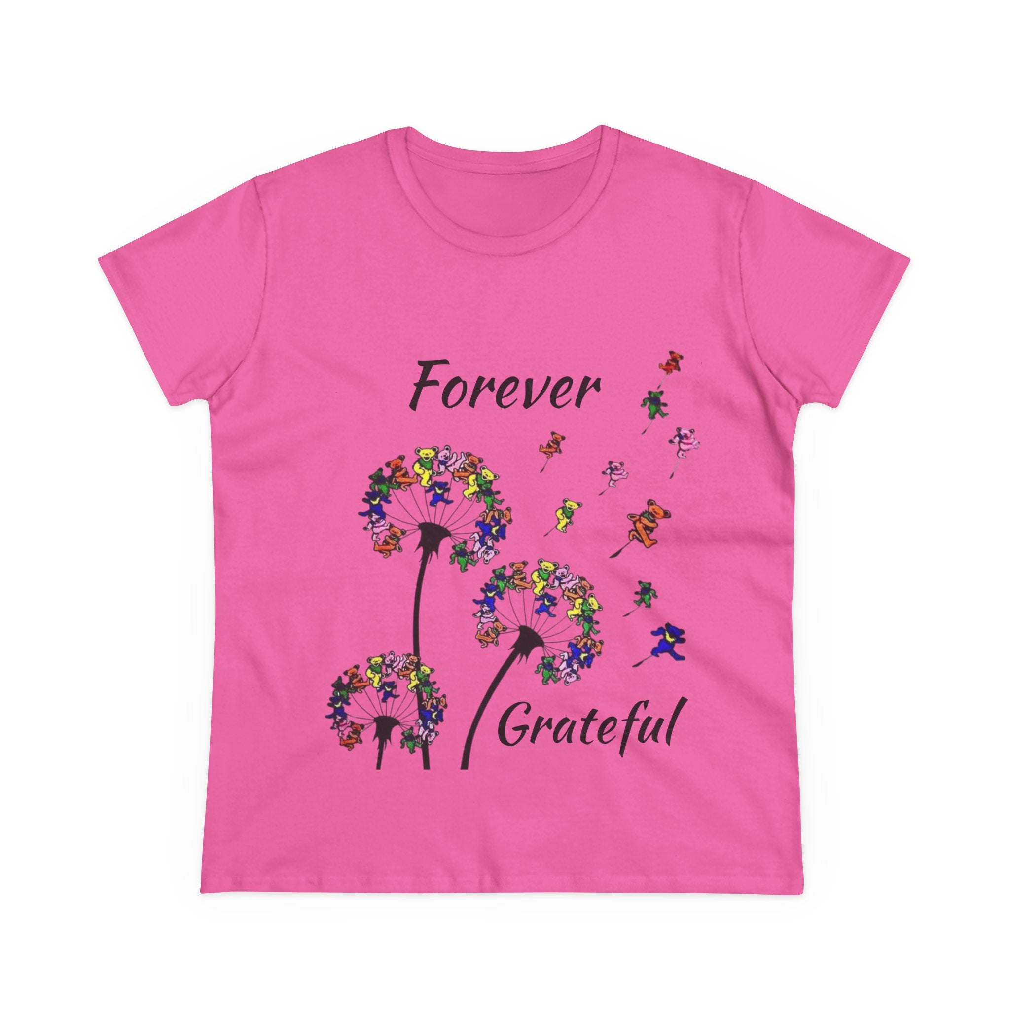 Forever Grateful Dandelion Tee | Grateful Dead Dancing Bears T-Shirt