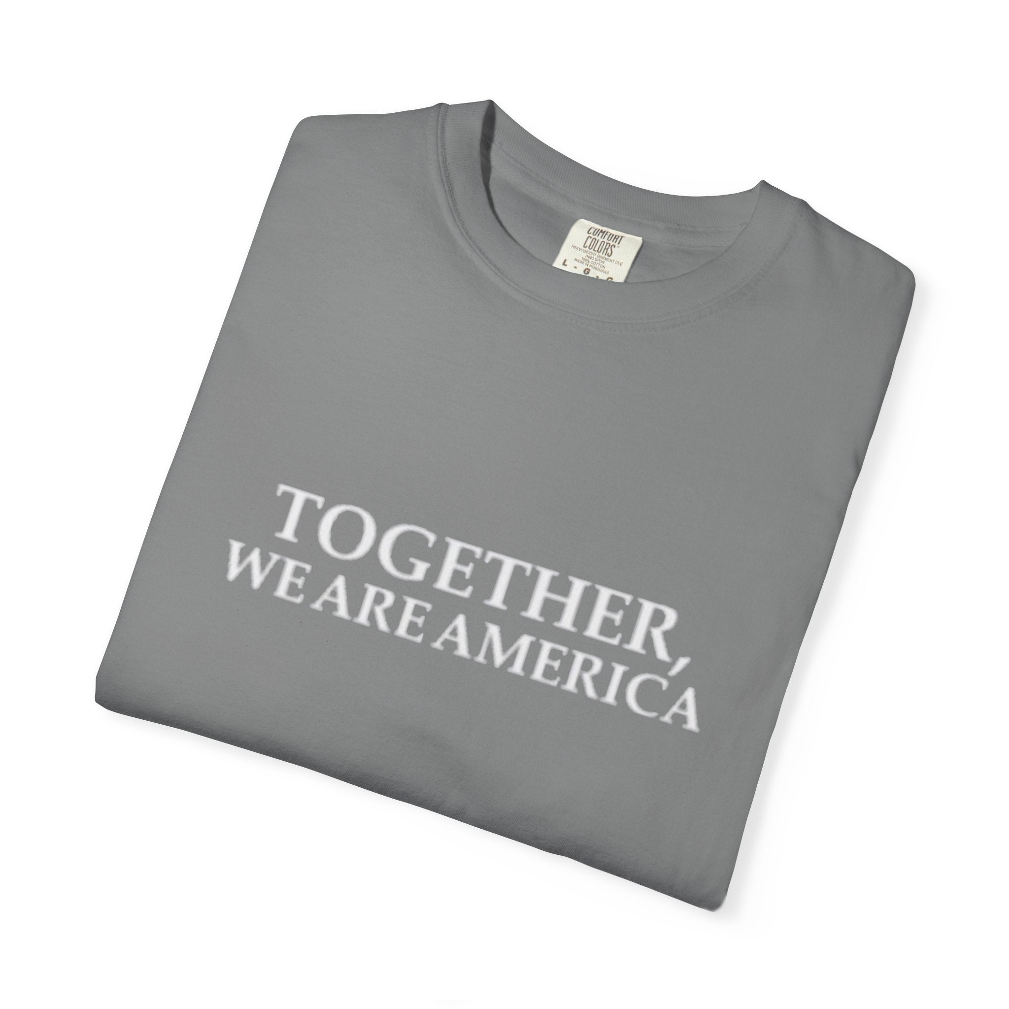 Together We Are America T-shirt | Patriotic Unity Text Tee