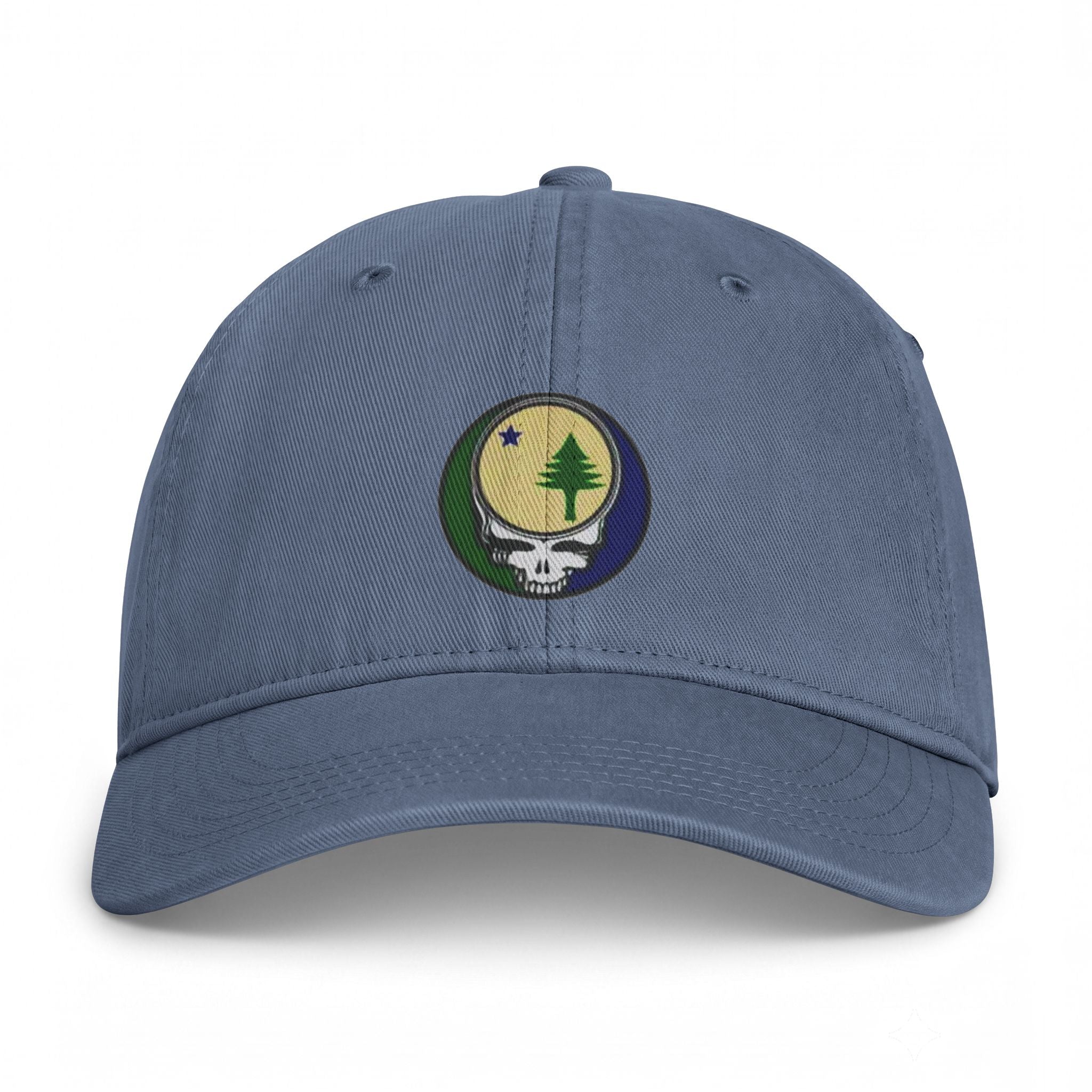 Maine Flag Stealie Cap | Grateful Dead Washed Baseball Hat