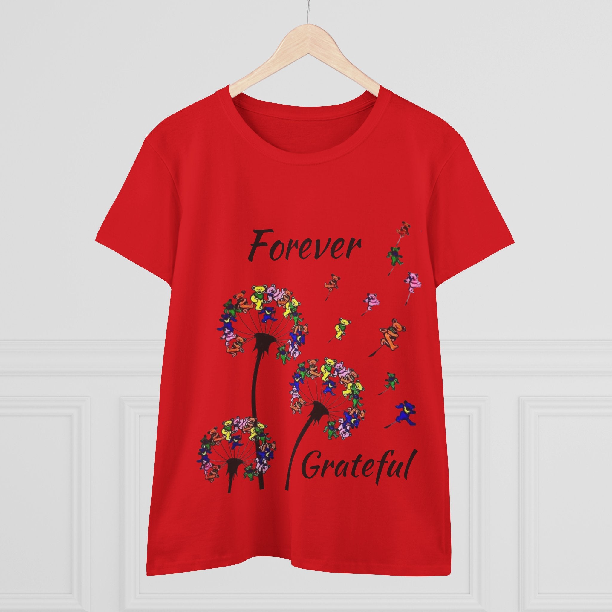 Forever Grateful Dandelion Tee | Grateful Dead Dancing Bears T-Shirt