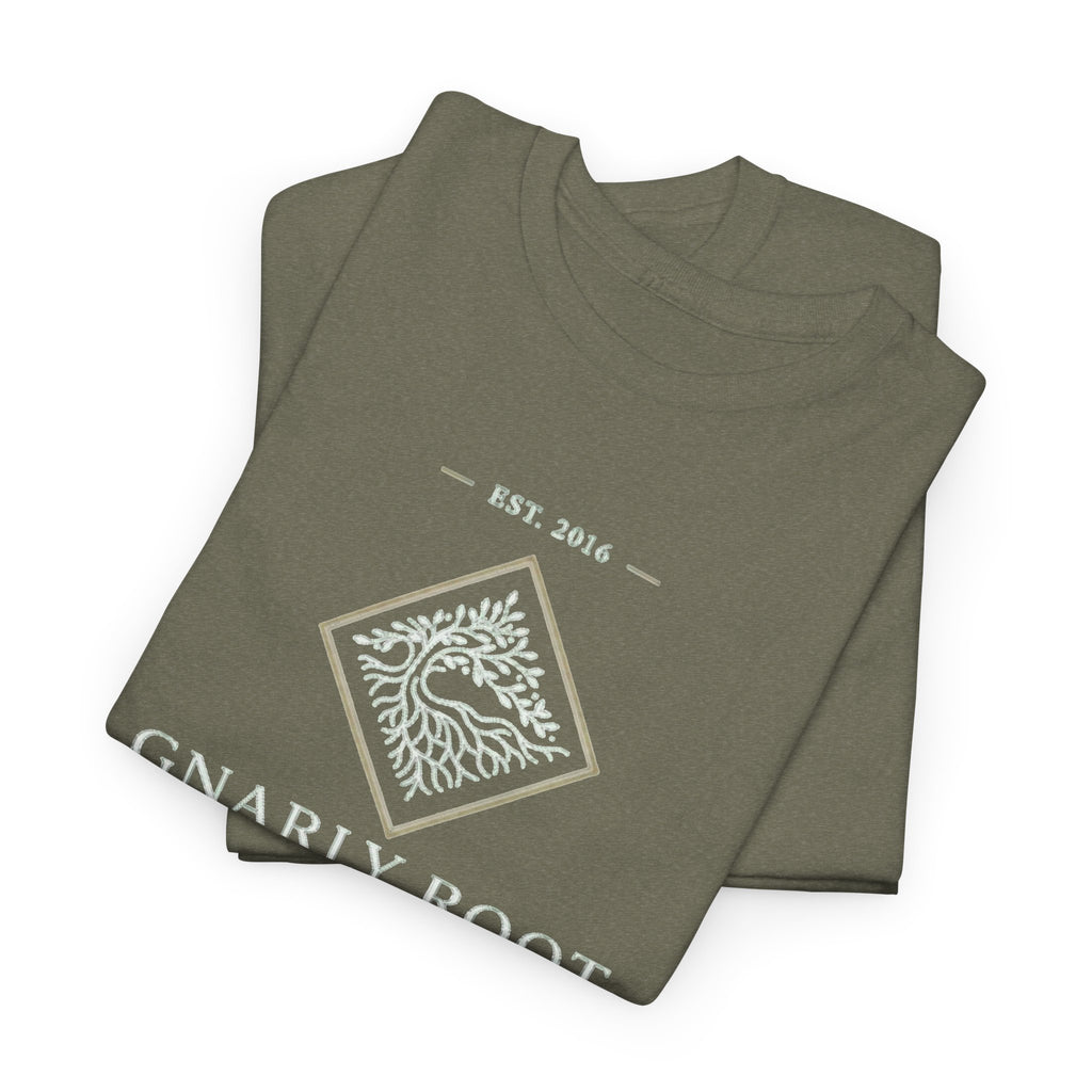 Gnarly Root logo tee | Graphic T-Shirt, botanical root illustration
