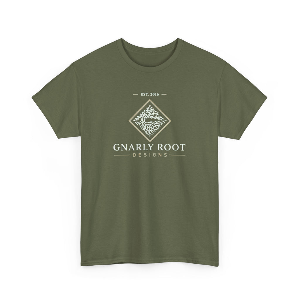 Gnarly Root logo tee | Graphic T-Shirt, botanical root illustration