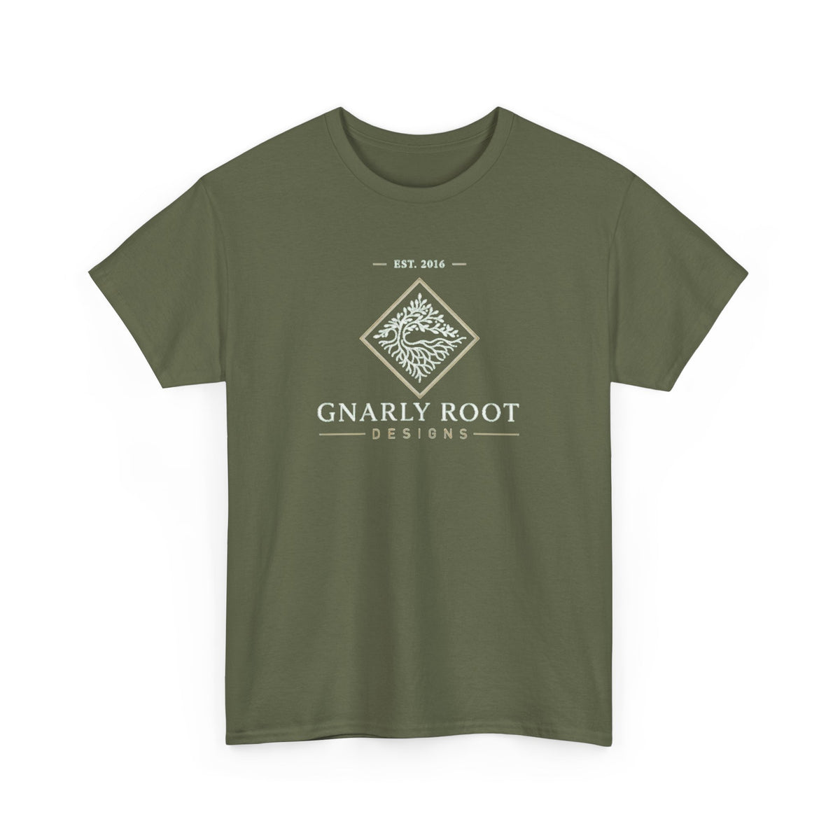 Gnarly Root logo tee | Graphic T-Shirt, botanical root illustration