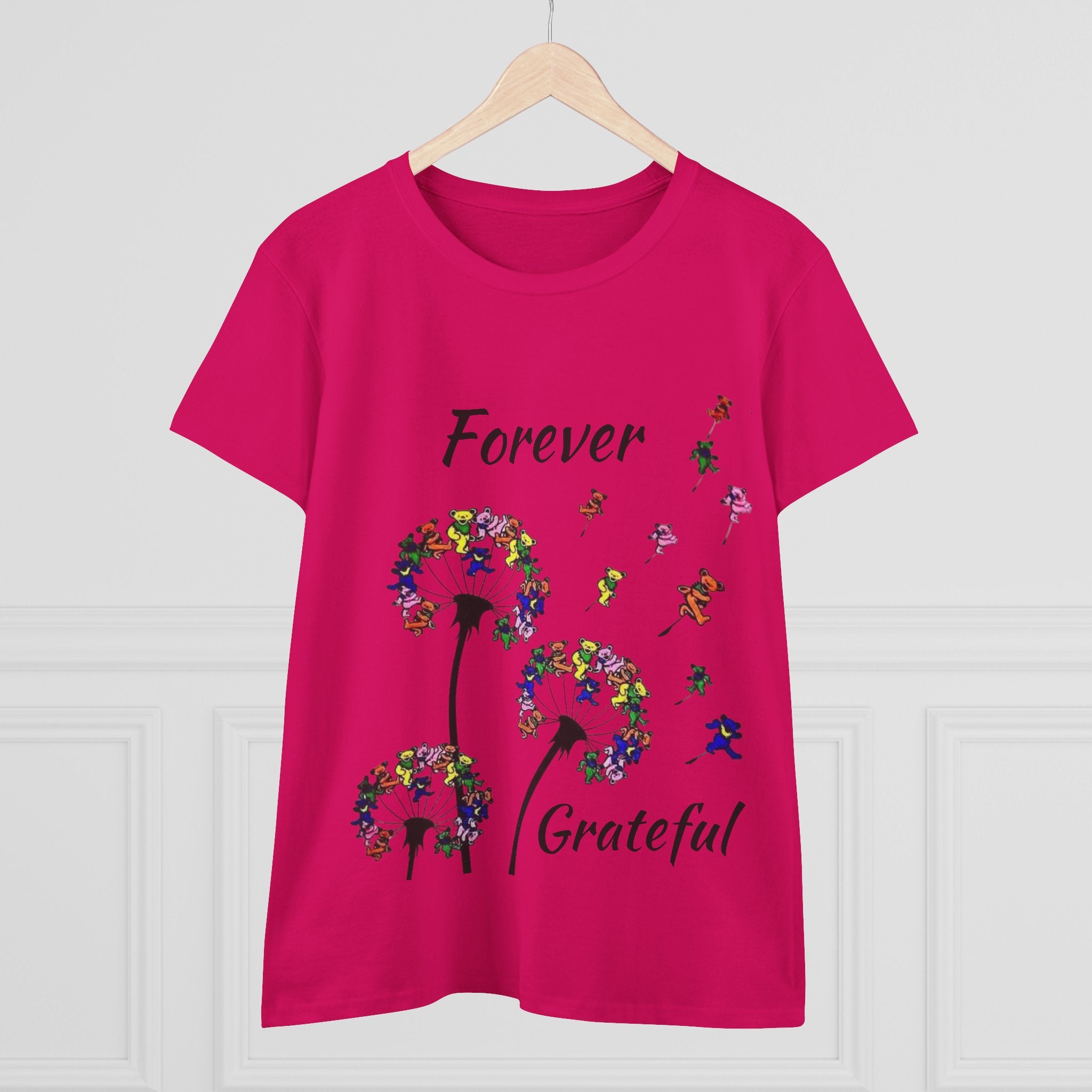Forever Grateful Dandelion Tee | Grateful Dead Dancing Bears T-Shirt