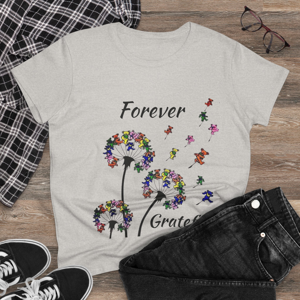 Forever Grateful Dandelion Tee | Grateful Dead Dancing Bears T-Shirt