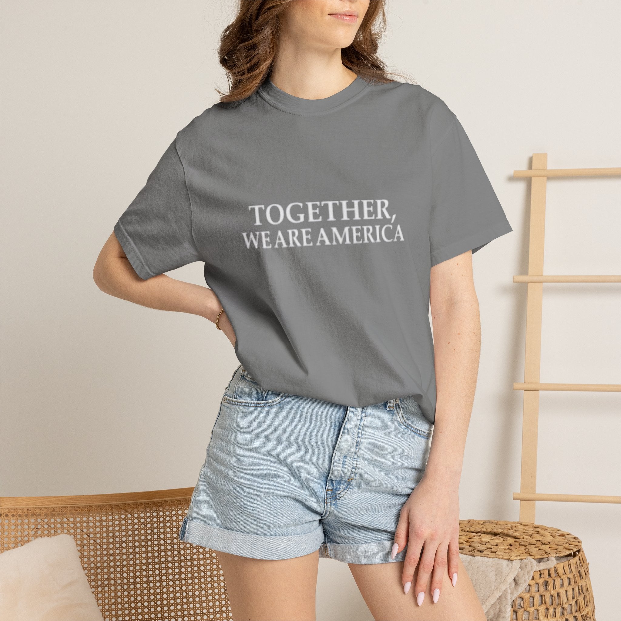 Together We Are America T-shirt | Patriotic Unity Text Tee