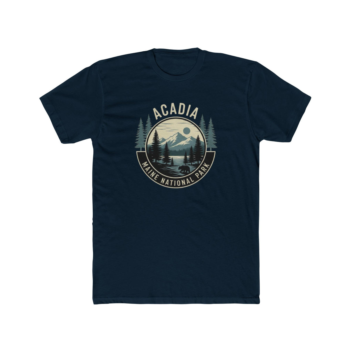 Acadia National Park Maine T-Shirt — Vintage Mountain & Pines Crew Tee