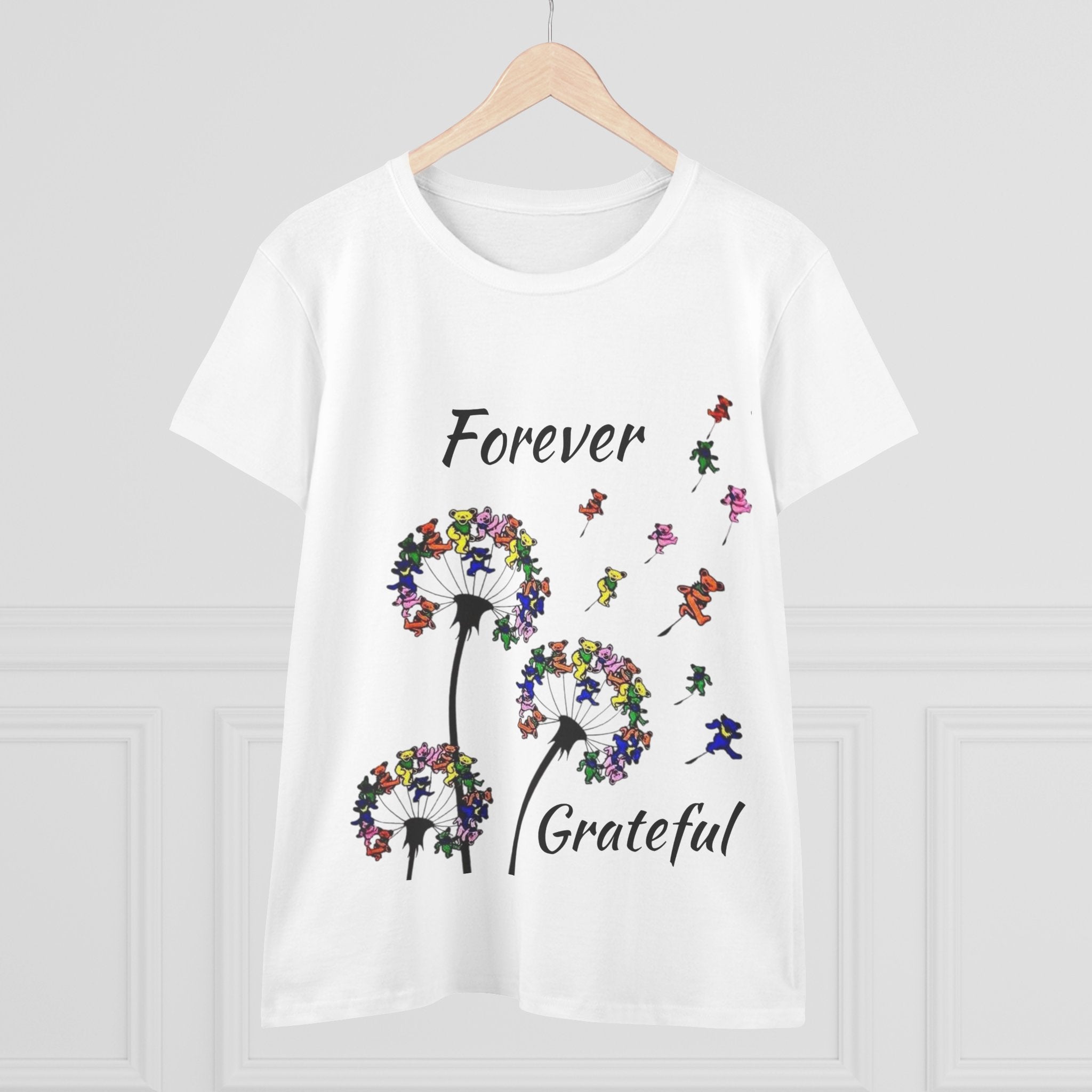 Forever Grateful Dandelion Tee | Grateful Dead Dancing Bears T-Shirt