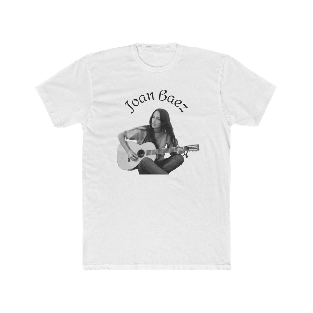 Joan Baez Acoustic Guitar Portrait Tee | Cotton Crew