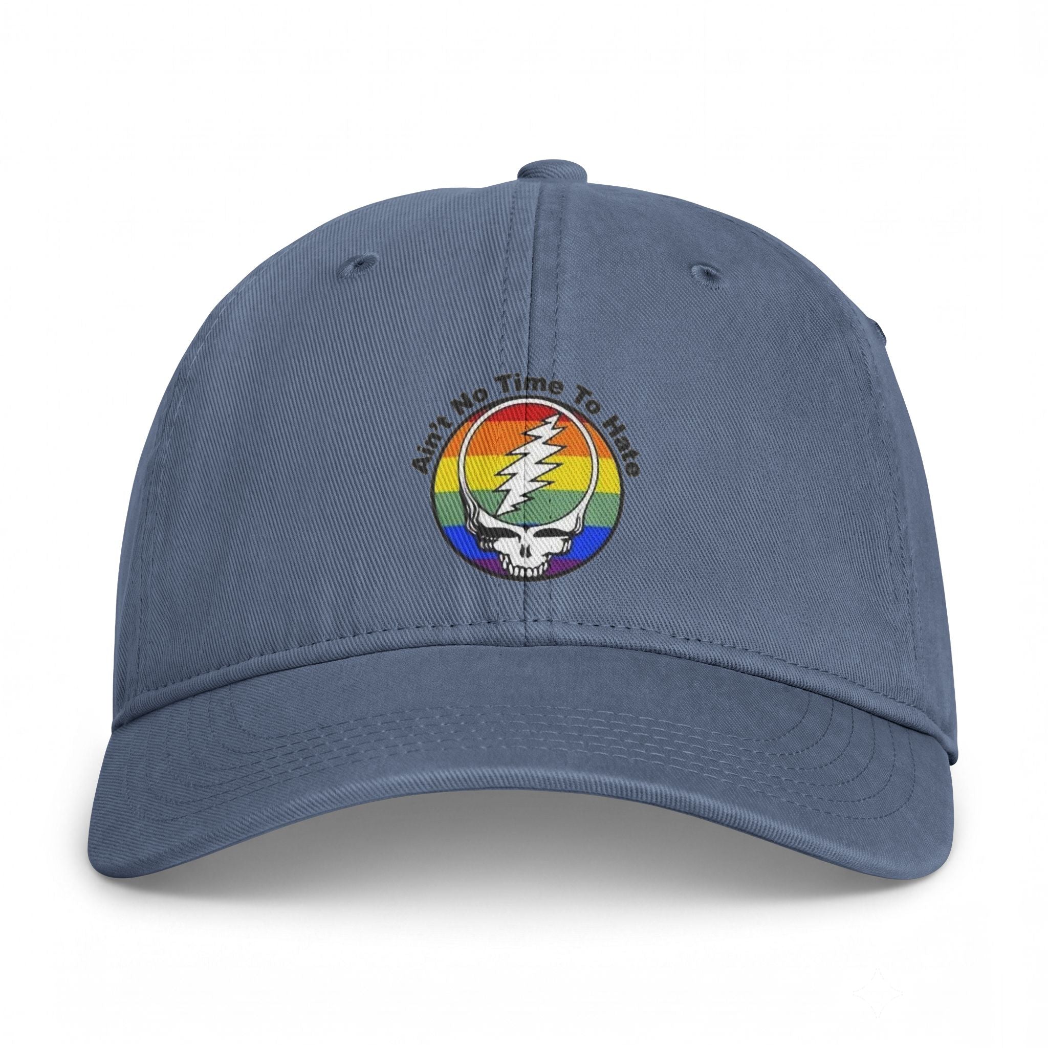 Ain't No Time To Hate Stealie Rainbow Cap