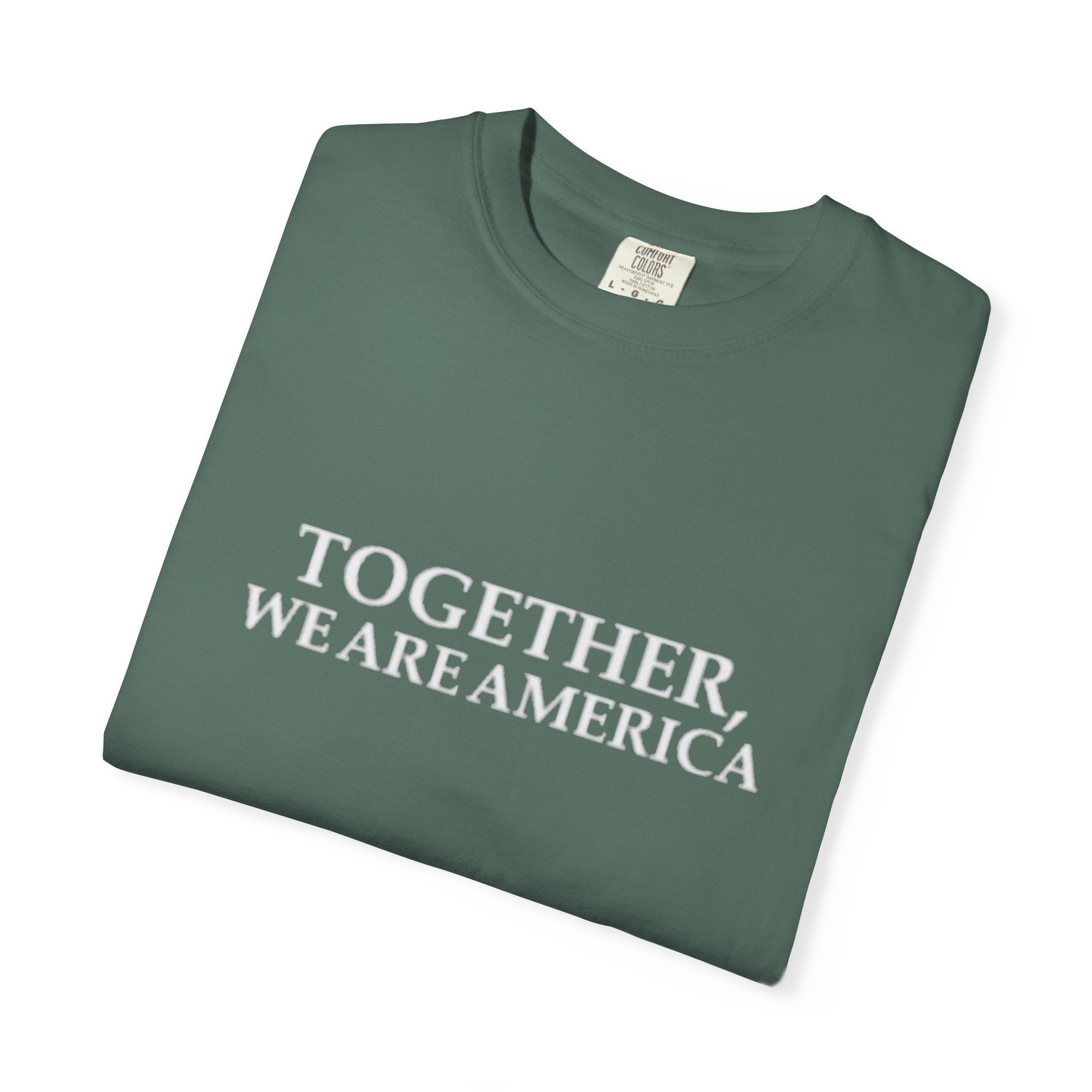 Together We Are America T-shirt | Patriotic Unity Text Tee