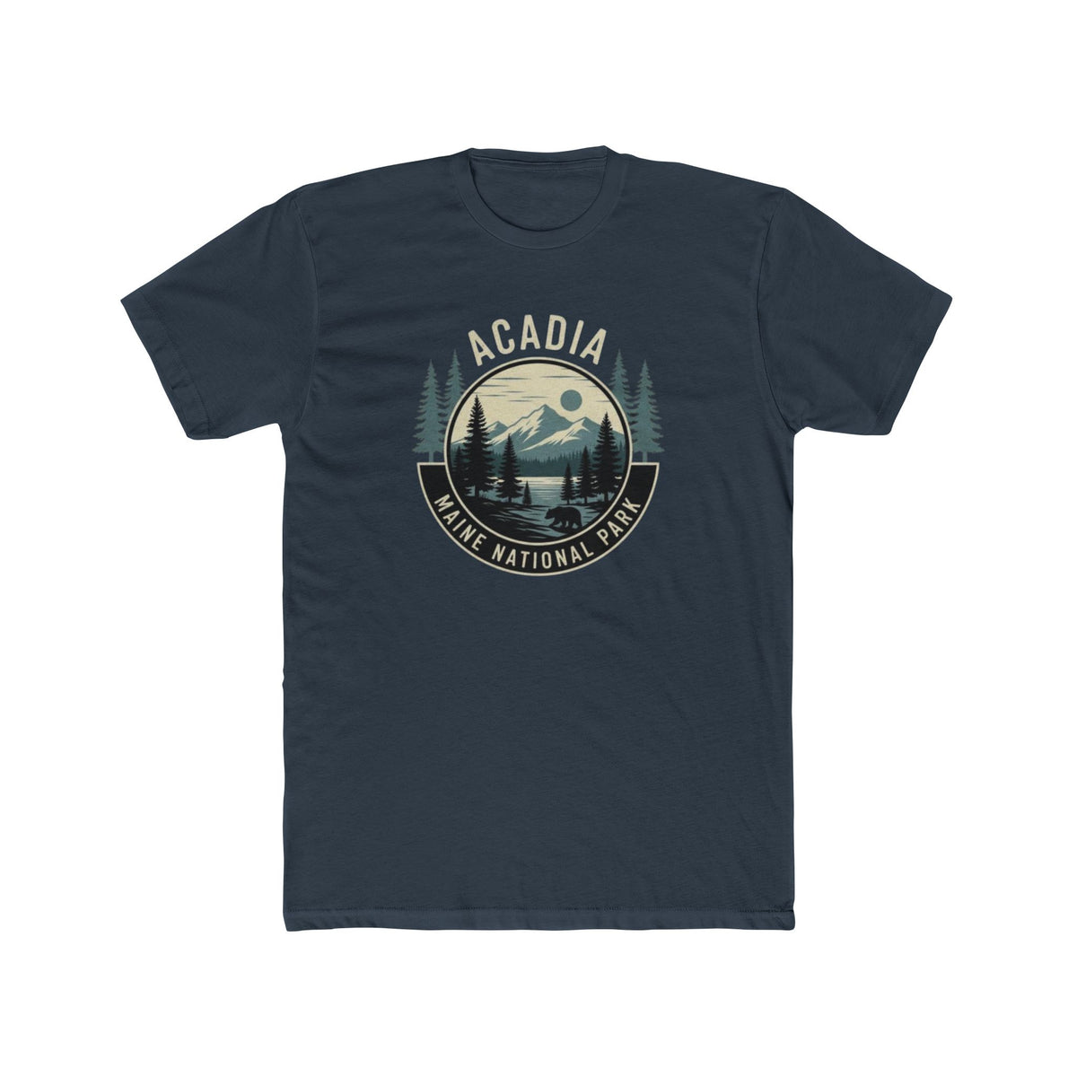 Acadia National Park Maine T-Shirt — Vintage Mountain & Pines Crew Tee