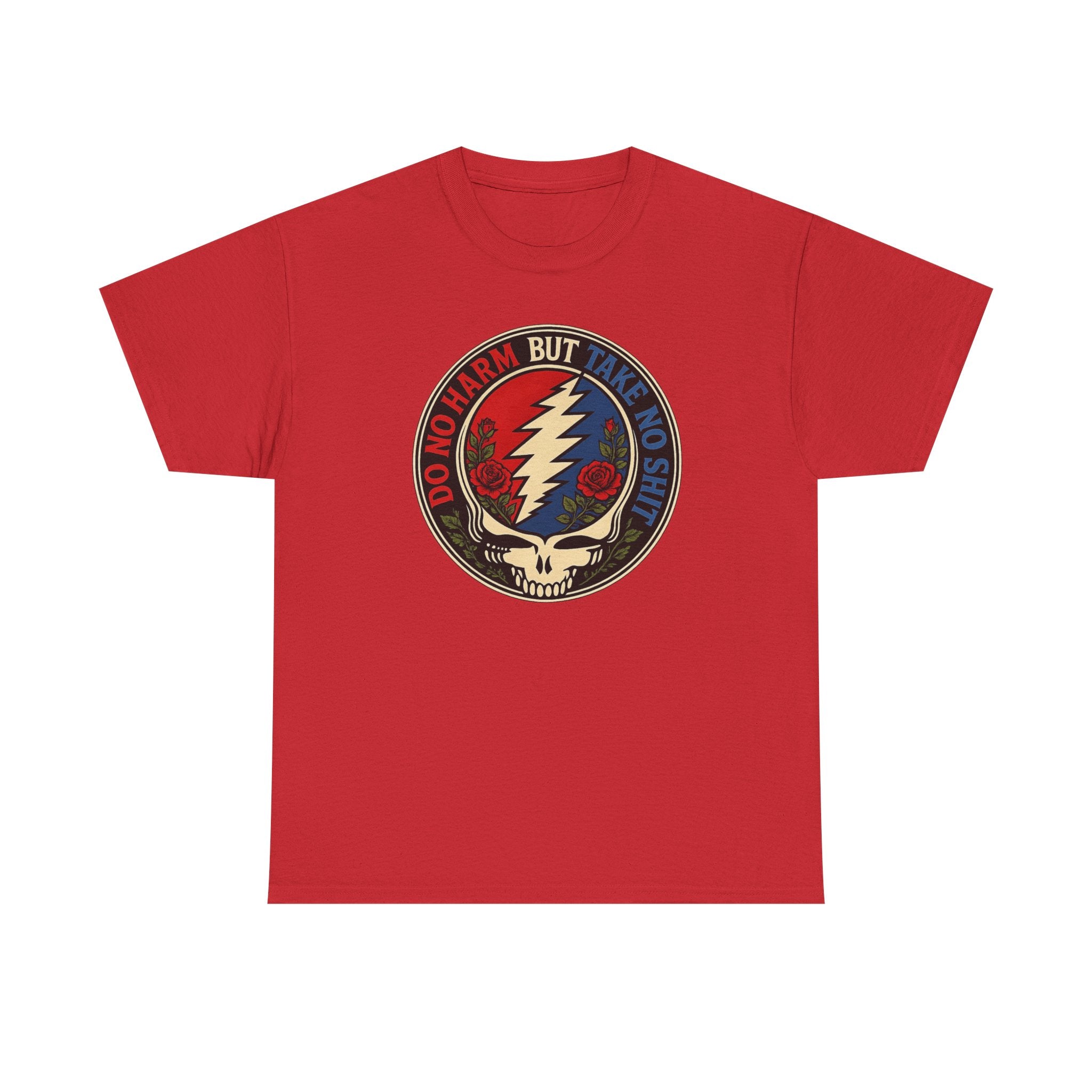 Steal Your Face Skull lightning bolt T-Shirt | Psychedelic band skull tee