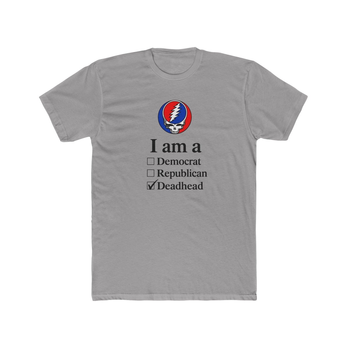Deadhead Checkbox I am a Deadhead T-Shirt | Grateful Dead Steal Your Face Tee