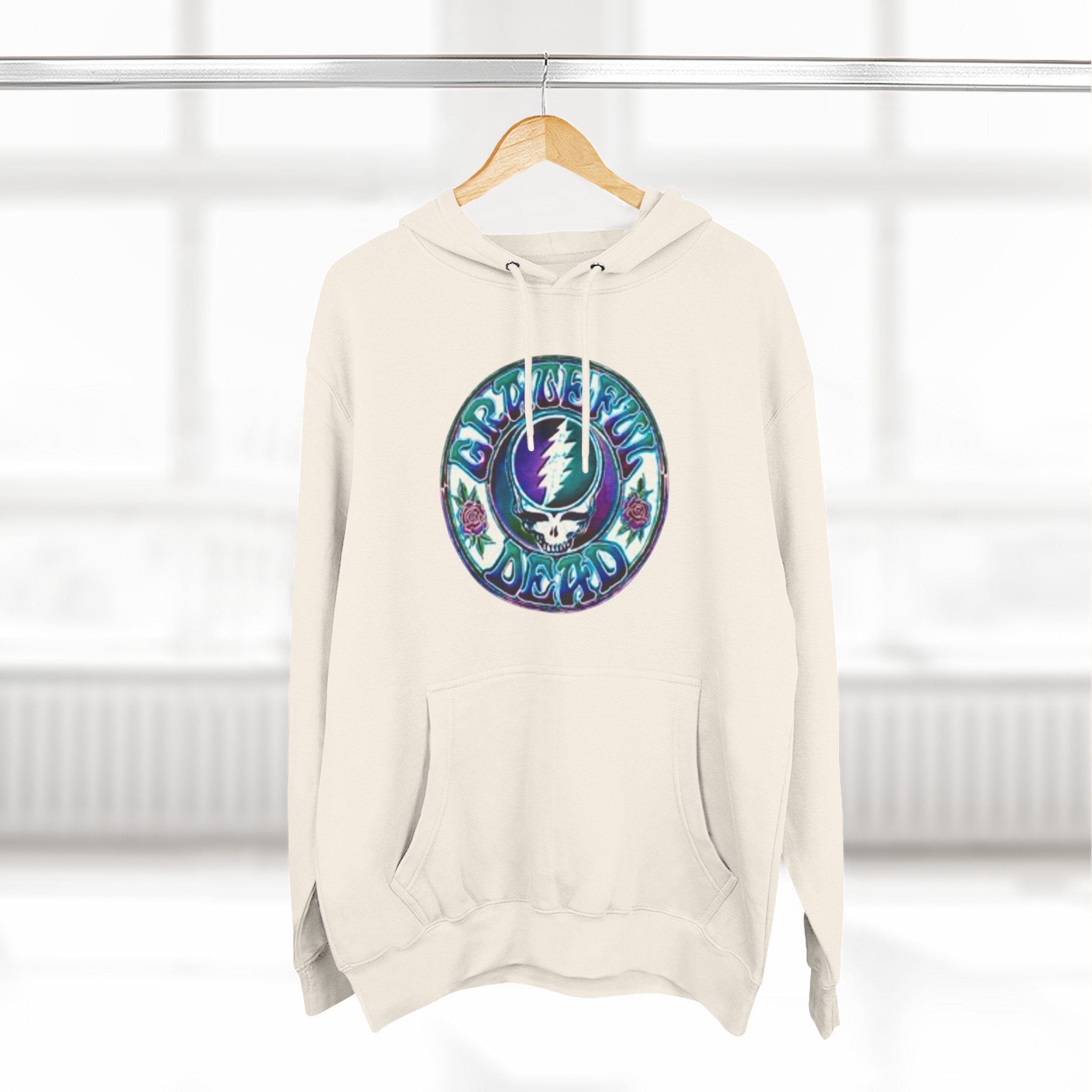 Grateful Dead Steal Your Face skull hoodie | Three-Panel Fleece Hoodie