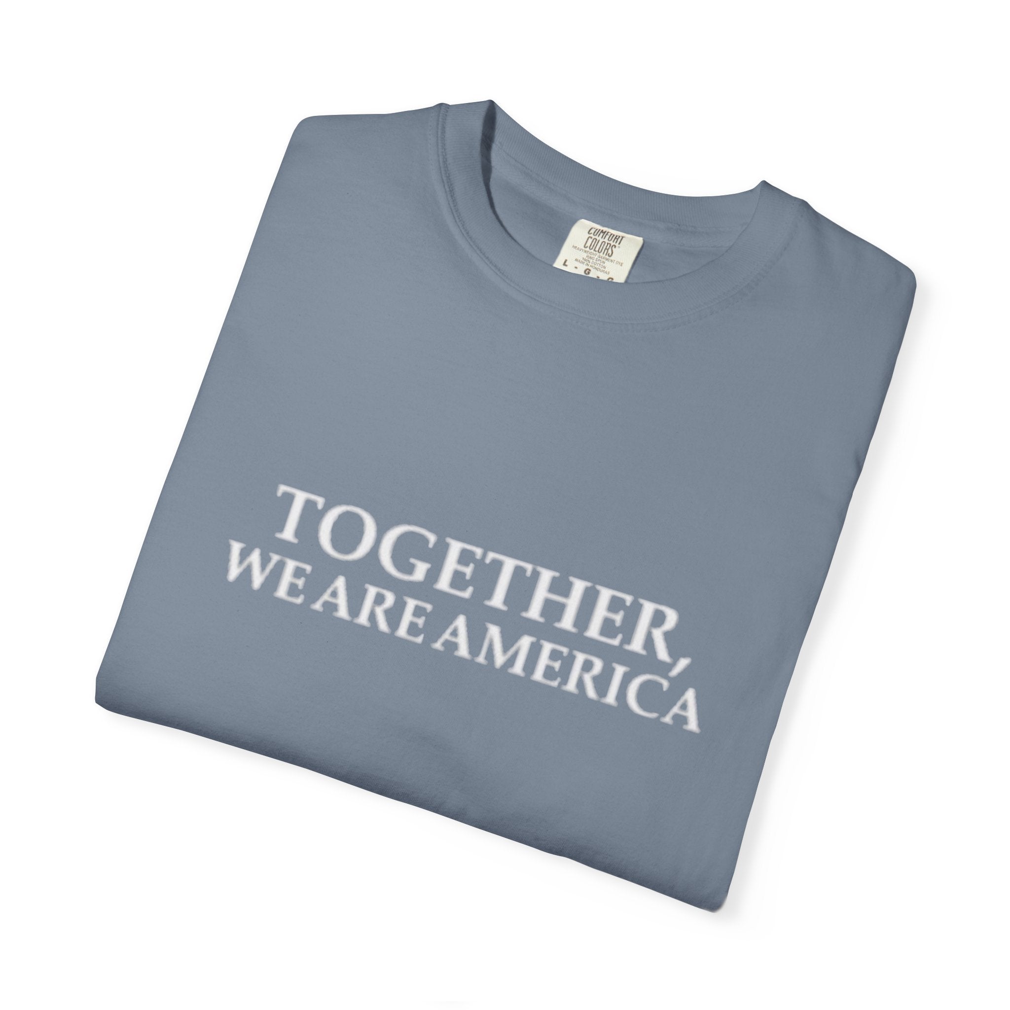Together We Are America T-shirt | Patriotic Unity Text Tee