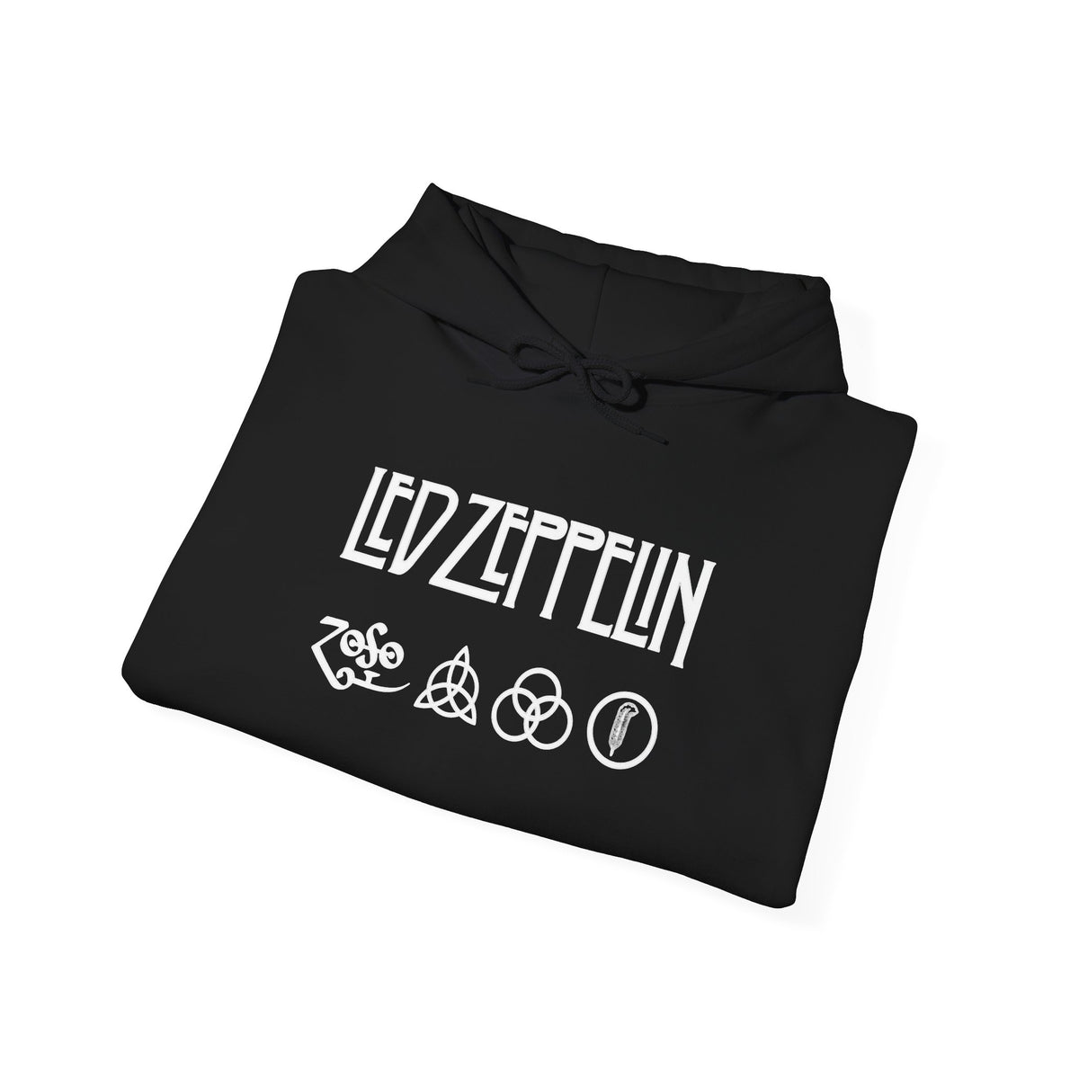 Led Zeppelin Logo Hoodie — Rock Band Symbols Pullover