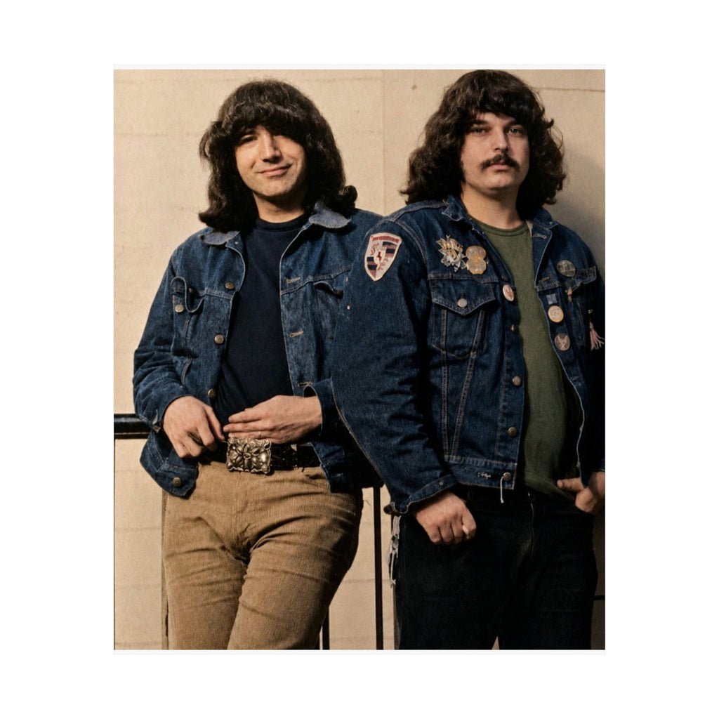 1970s Jerry & Pigpen Poster Matte Vertical Poster | Grateful Dead Band Photography