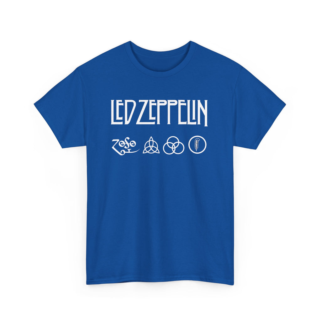 Led Zeppelin Symbols Graphic Tee - Classic Rock Band Logo T-Shirt