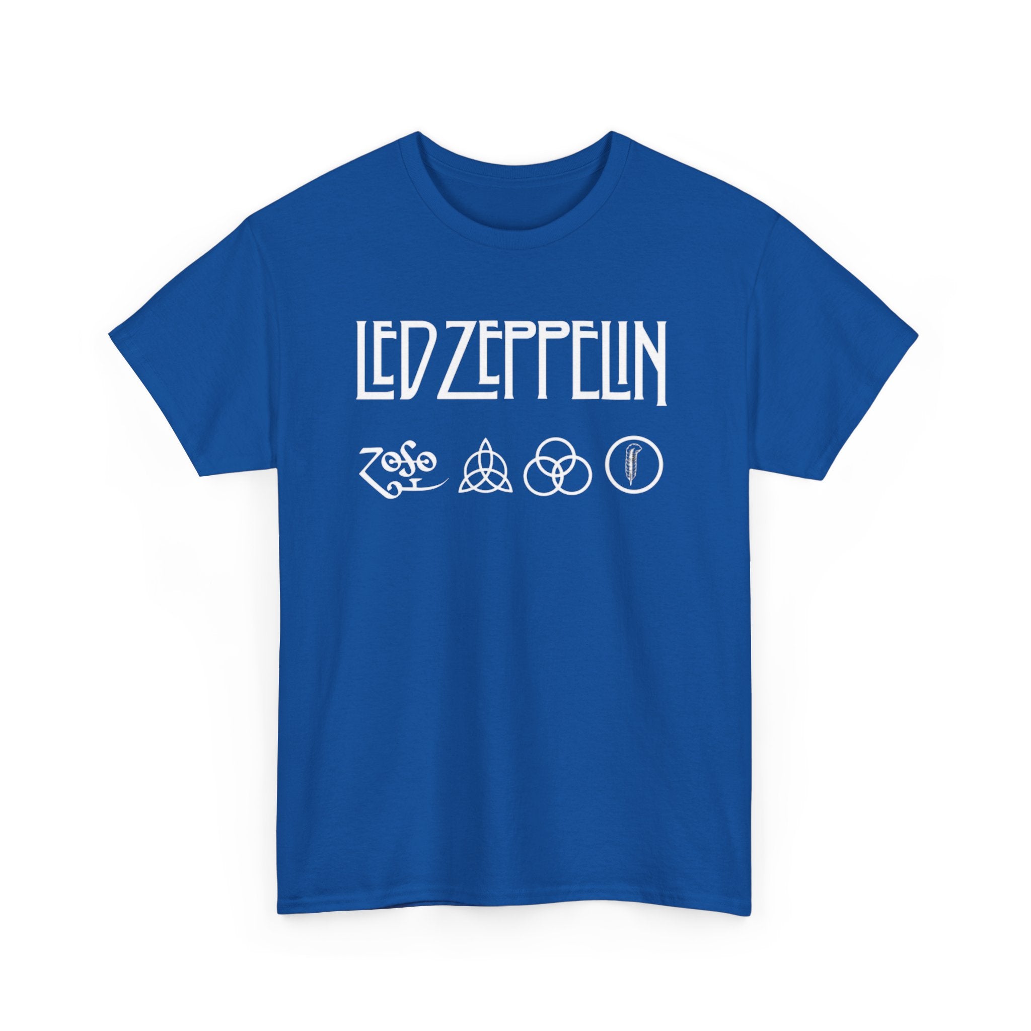 Led Zeppelin Symbols Graphic Tee - Classic Rock Band Logo T-Shirt