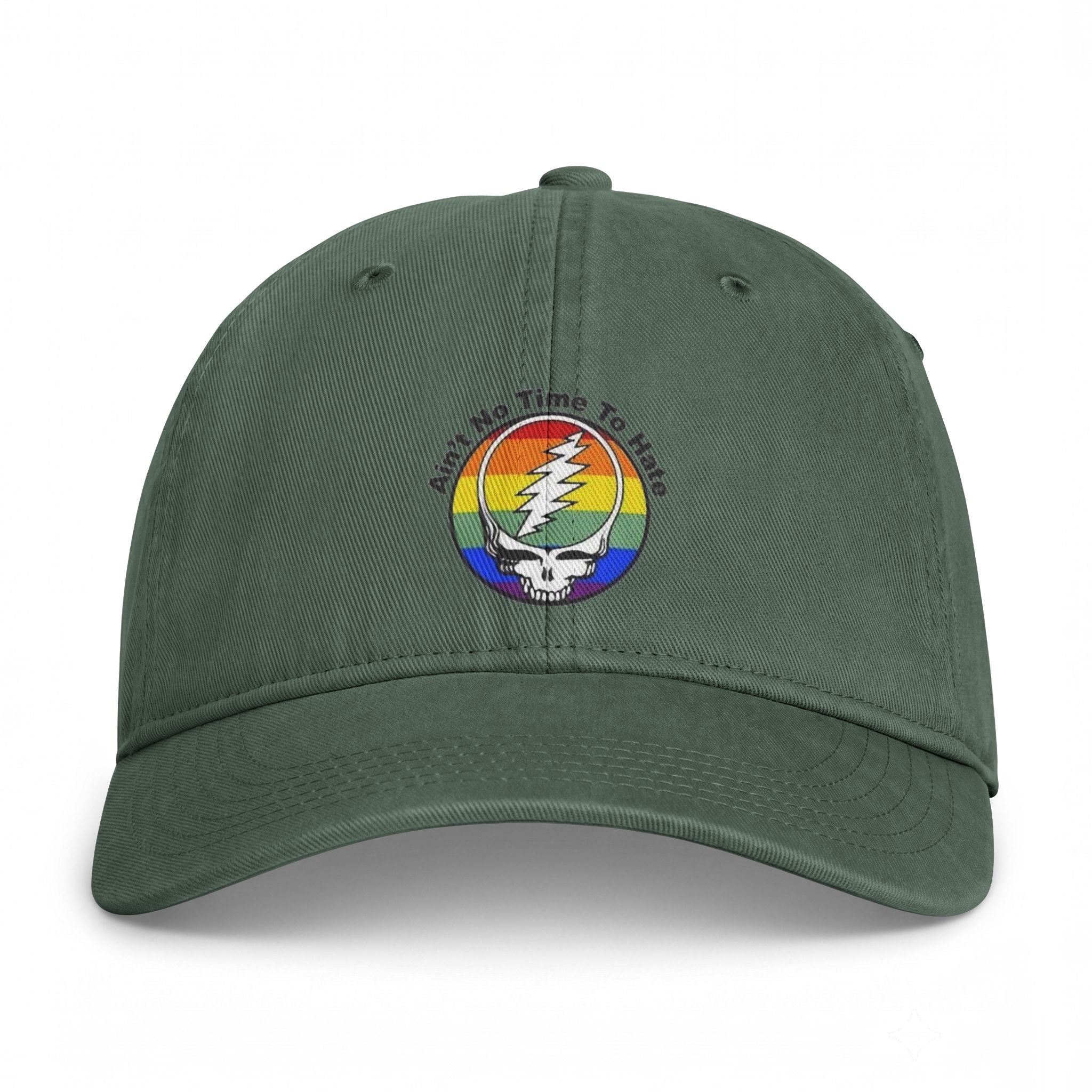 Ain't No Time To Hate Stealie Rainbow Cap