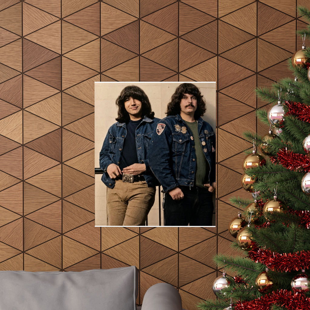1970s Jerry & Pigpen Poster Matte Vertical Poster | Grateful Dead Band Photography