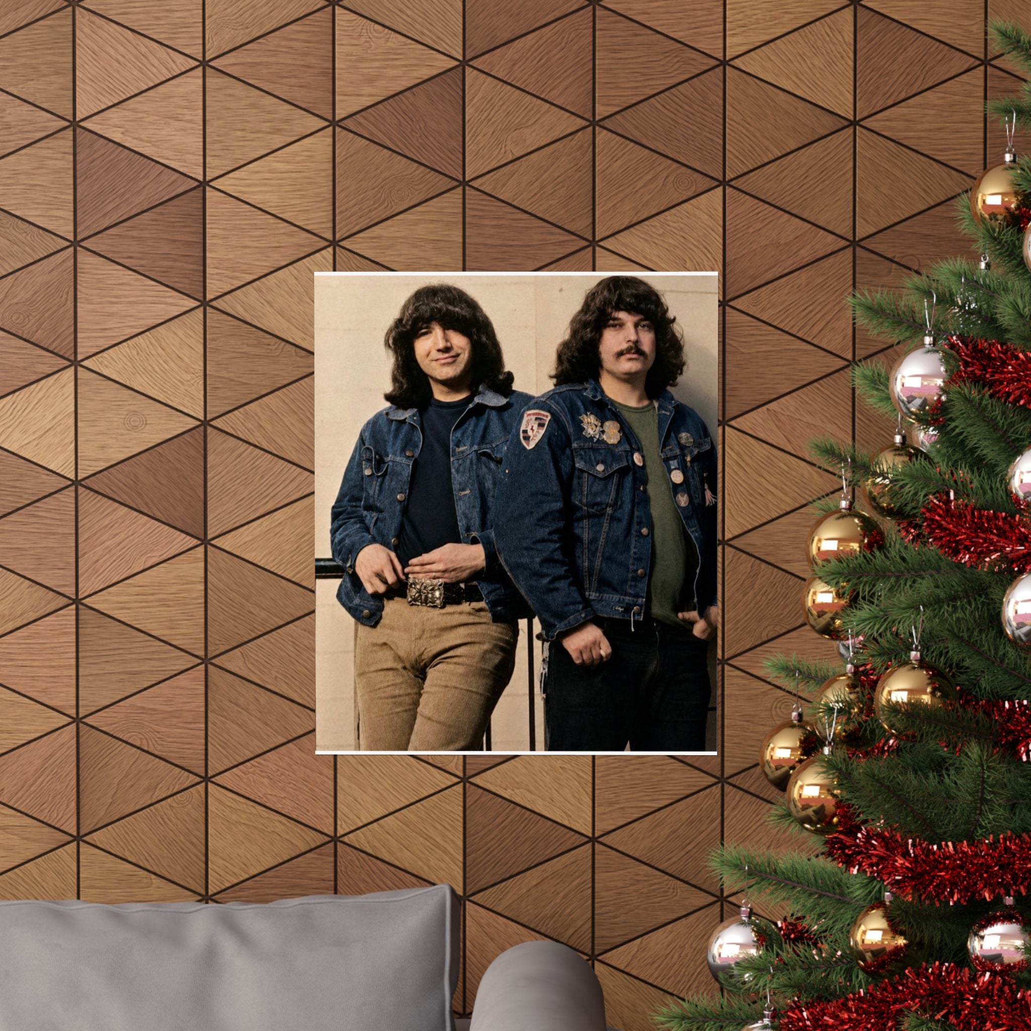 1970s Jerry & Pigpen Poster Matte Vertical Poster | Grateful Dead Band Photography