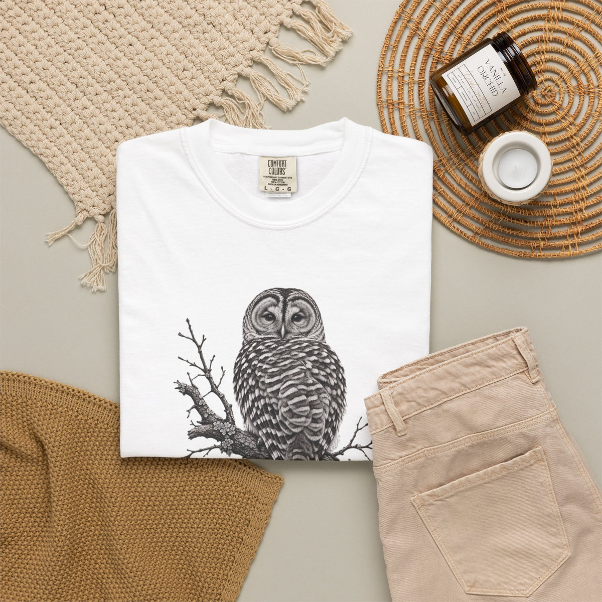 Barred Owl Vintage Bird T-Shirt