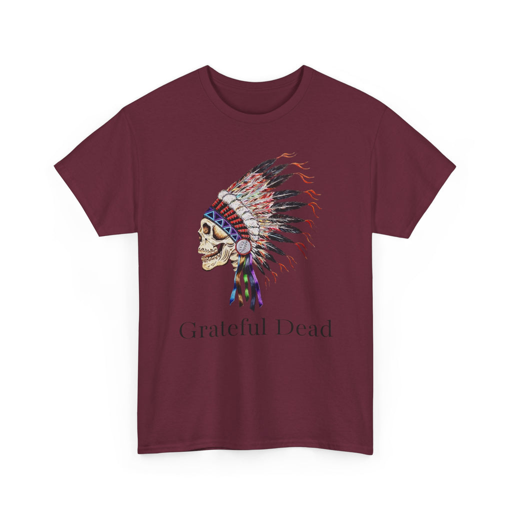 Grateful Dead Skull with Native Headdress T-Shirt | Band Tee