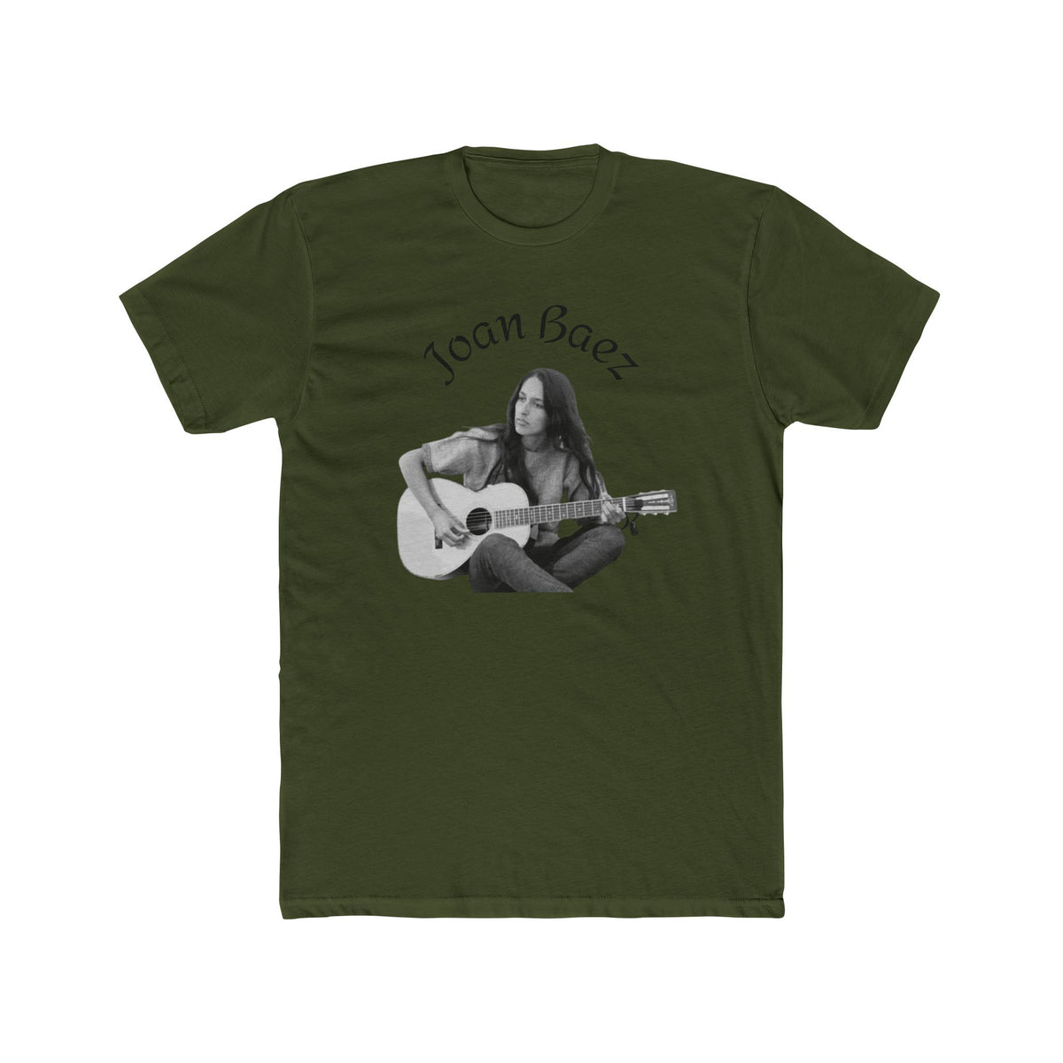 Joan Baez Acoustic Guitar Portrait Tee | Cotton Crew