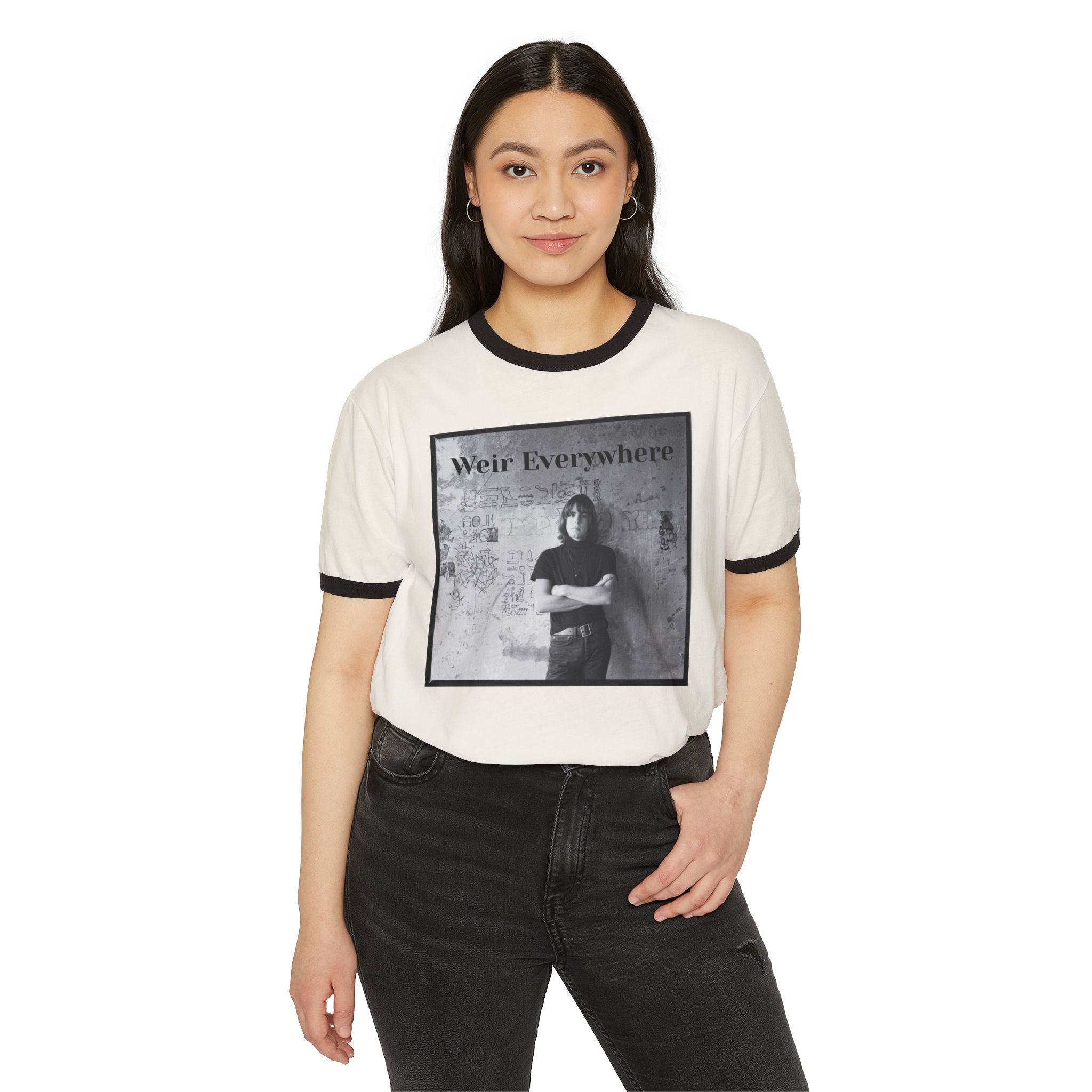 Weir Everywhere photo print T-Shirt | Ringer tee