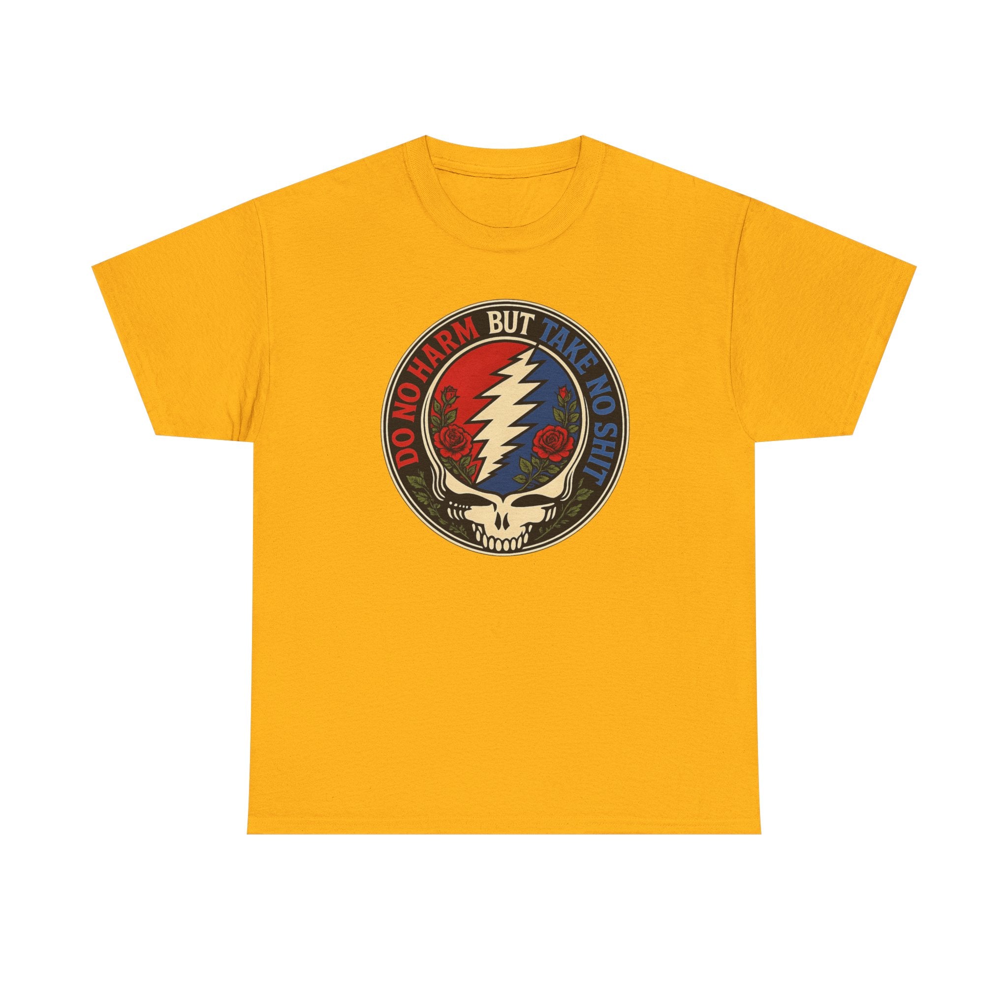 Steal Your Face Skull lightning bolt T-Shirt | Psychedelic band skull tee