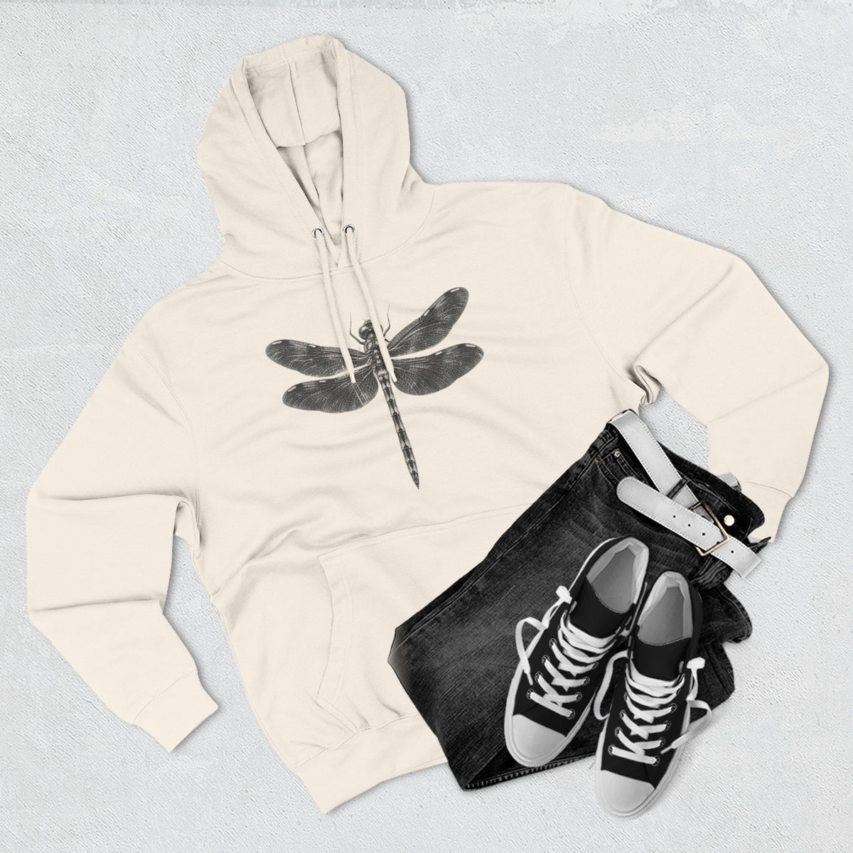 Dragonfly Graphic Fleece Hoodie