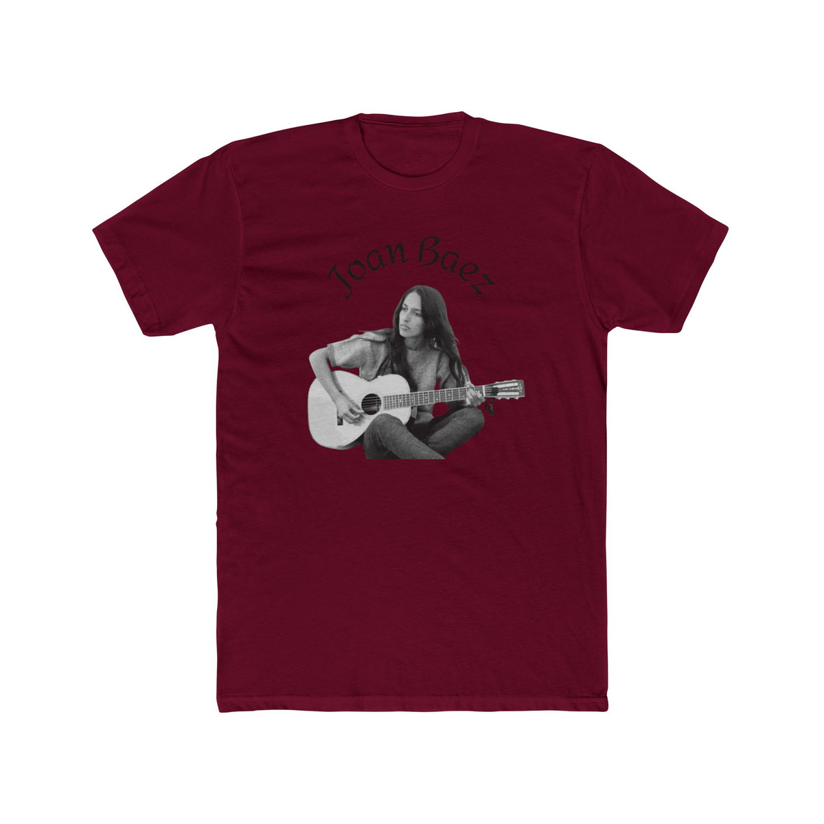 Joan Baez Acoustic Guitar Portrait Tee | Cotton Crew