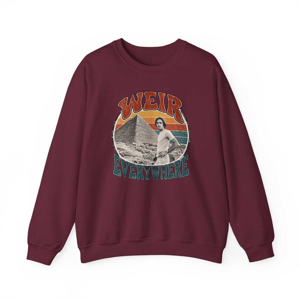 Weir Everywhere vintage pyramid Bobby graphic sweatshirt